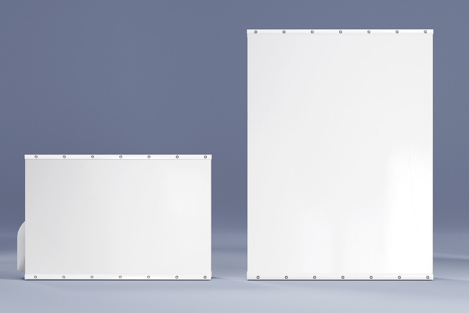 Sample Model of Split air conditioner outdoor box low poly Low-poly 3D model_4