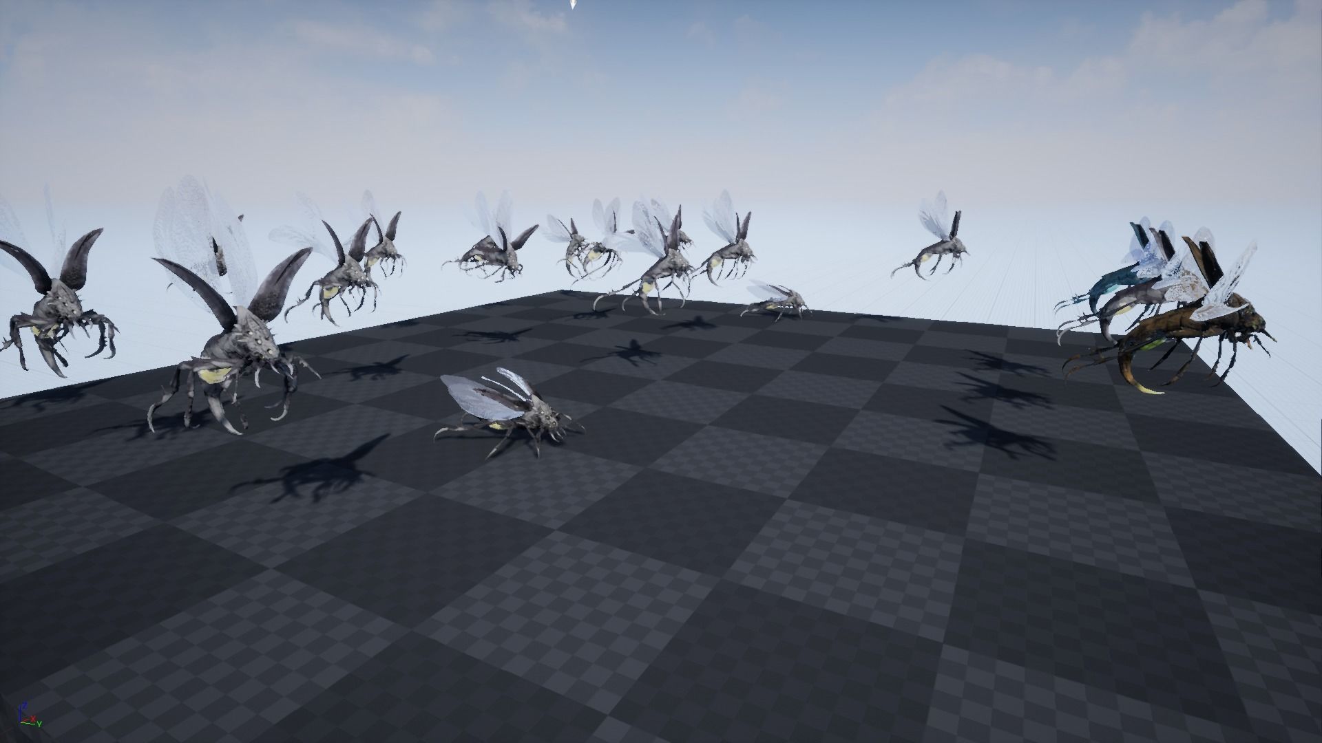 Flying Beetle6 Low-poly 3D model_8