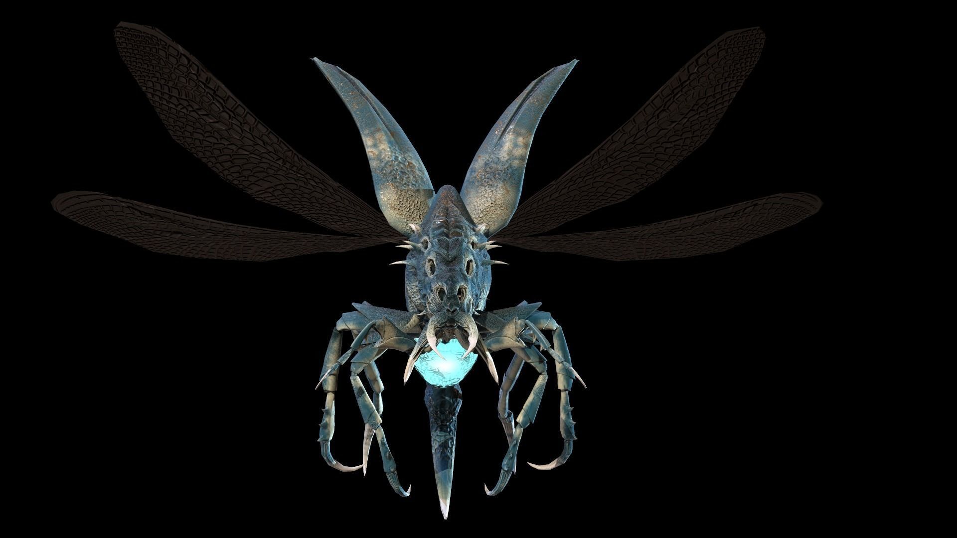 Flying Beetle6 Low-poly 3D model_13