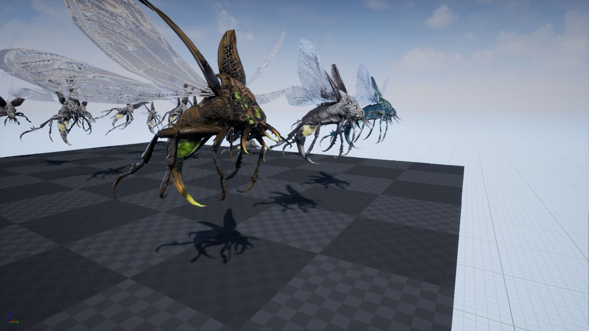 Flying Beetle6 Low-poly 3D model_7