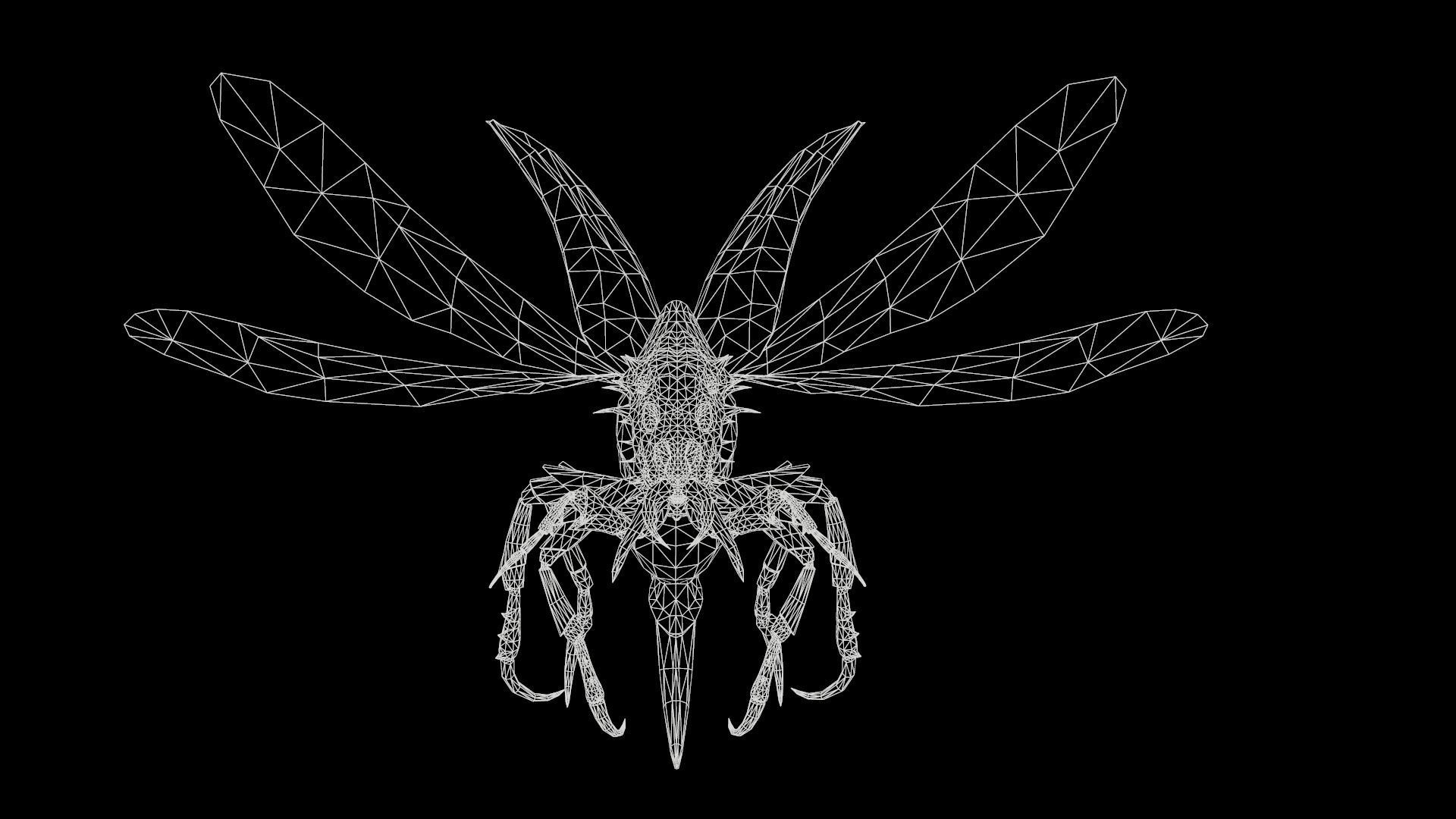 Flying Beetle6 Low-poly 3D model_20