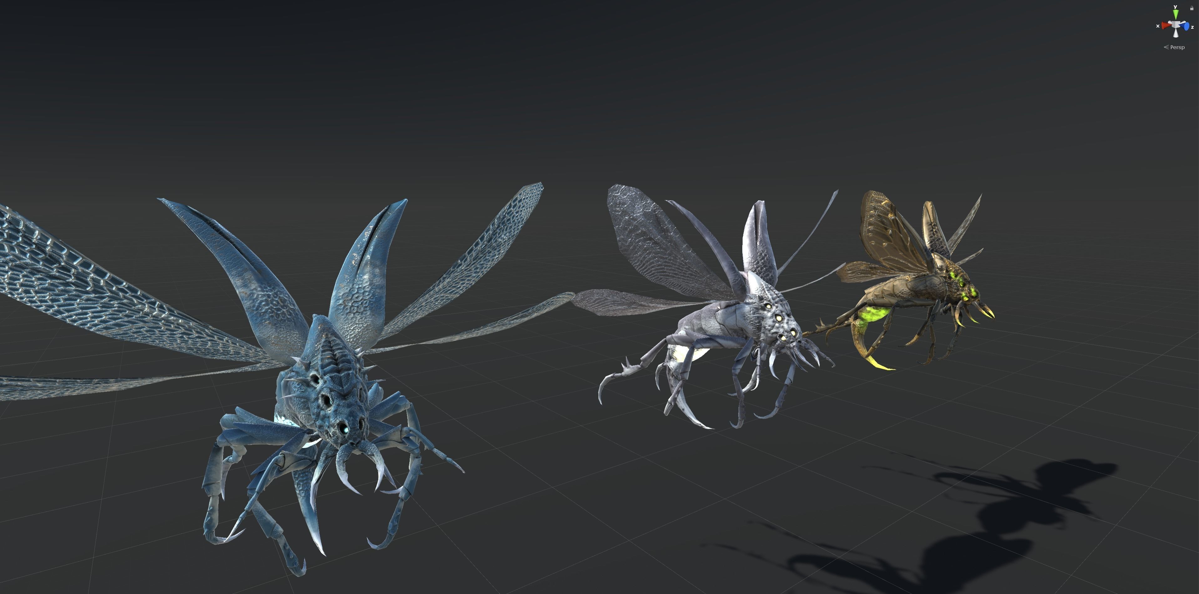 Flying Beetle6 Low-poly 3D model_4