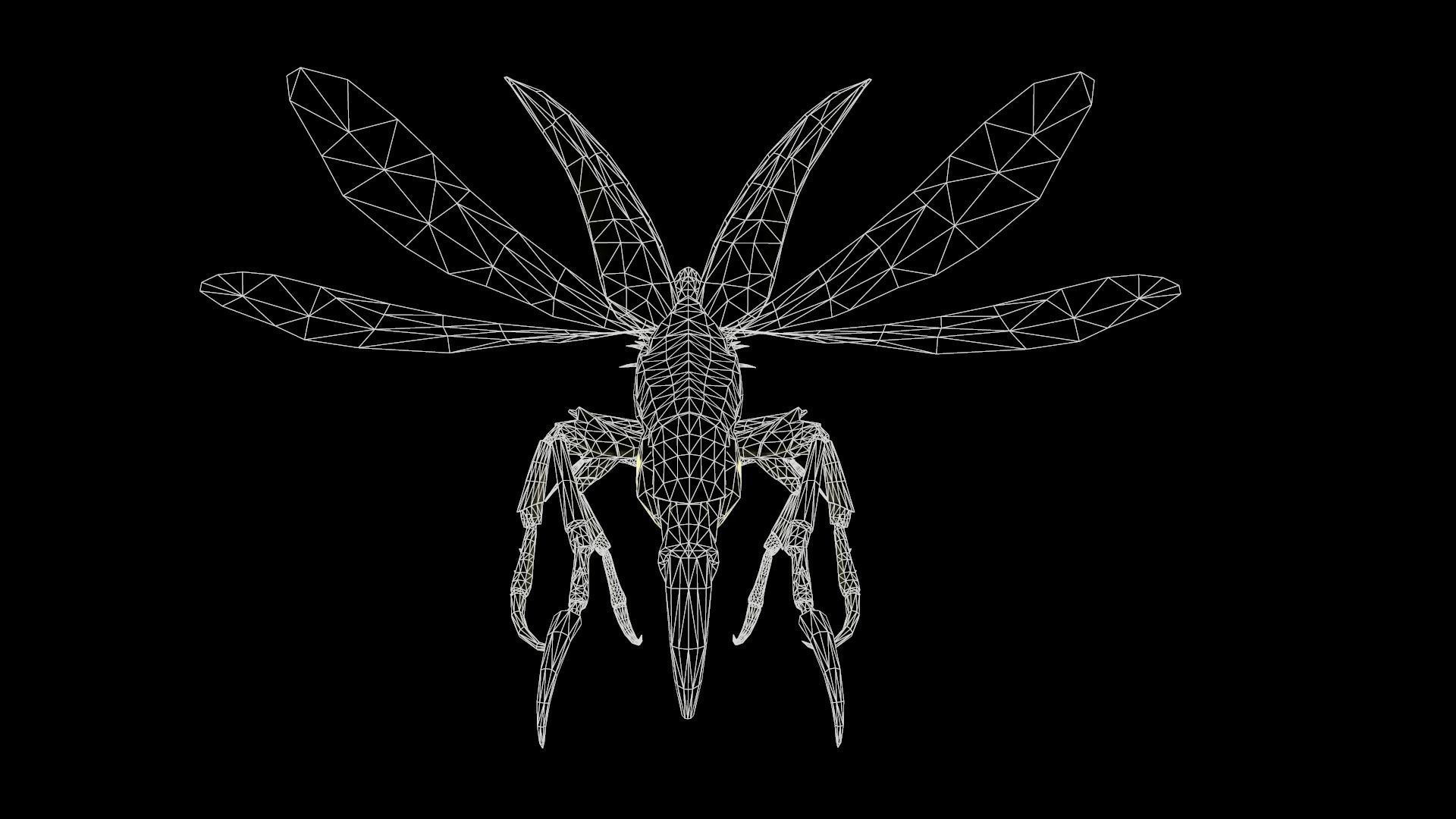 Flying Beetle6 Low-poly 3D model_18