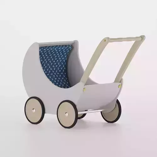 baby pram white