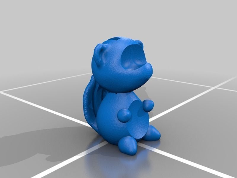 Forest Friends Squirrel Chipmunk Skunk Free 3D print model_4