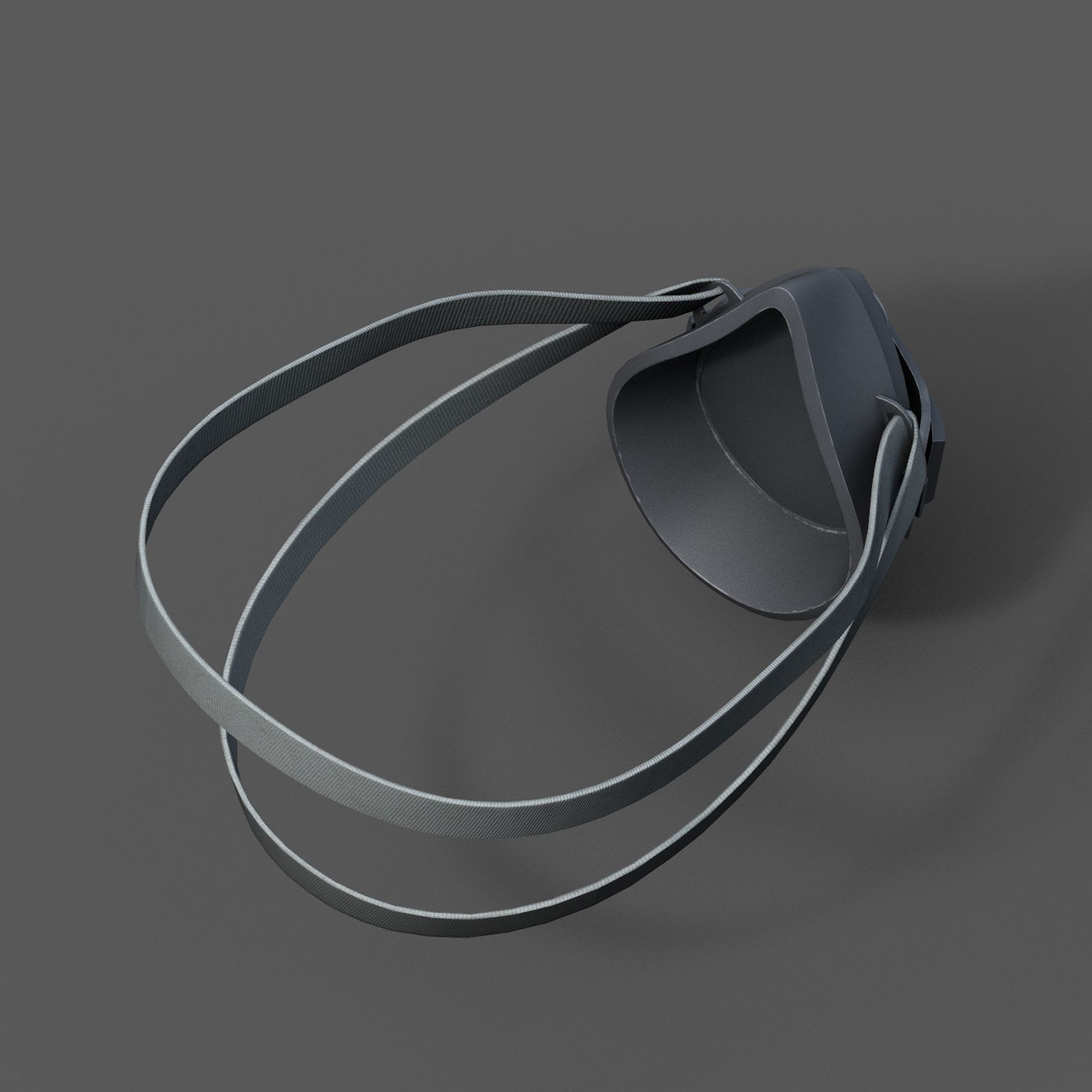 Gas mask helmet 3d model military combat isolated equipment Low-poly 3D model_6