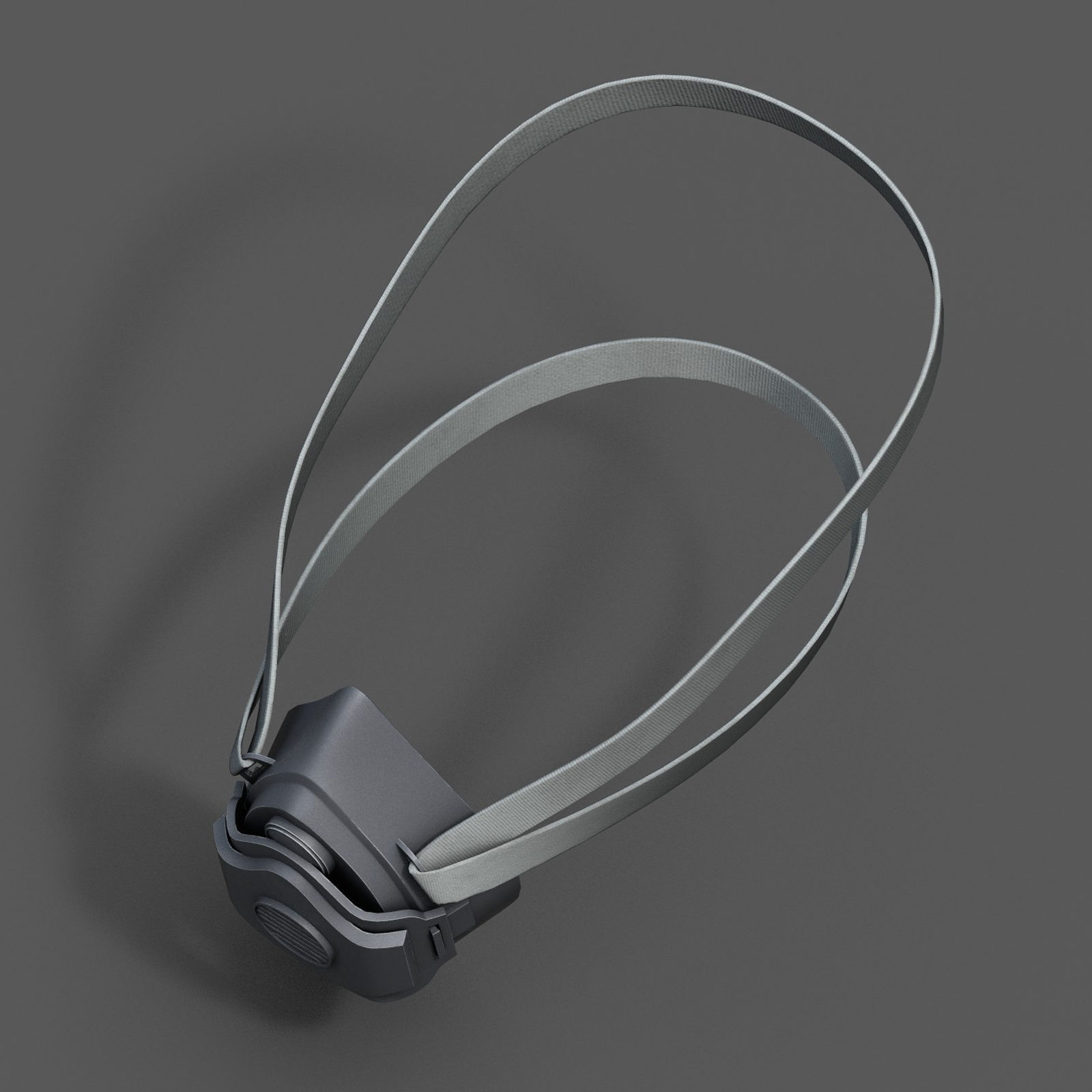 Gas mask helmet 3d model military combat isolated equipment Low-poly 3D model_7