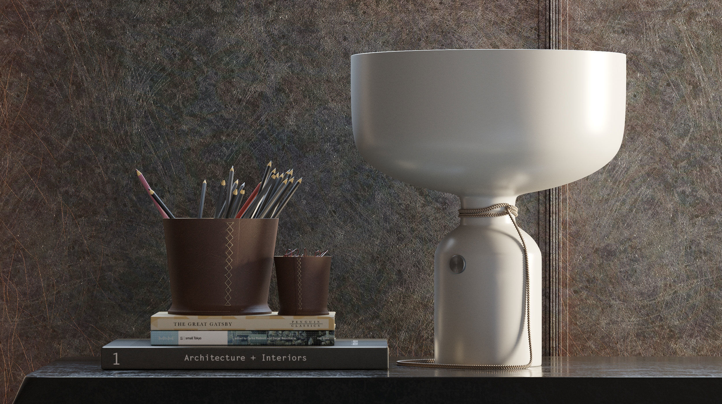 Cozy Bedroom interior scene 3D model_7