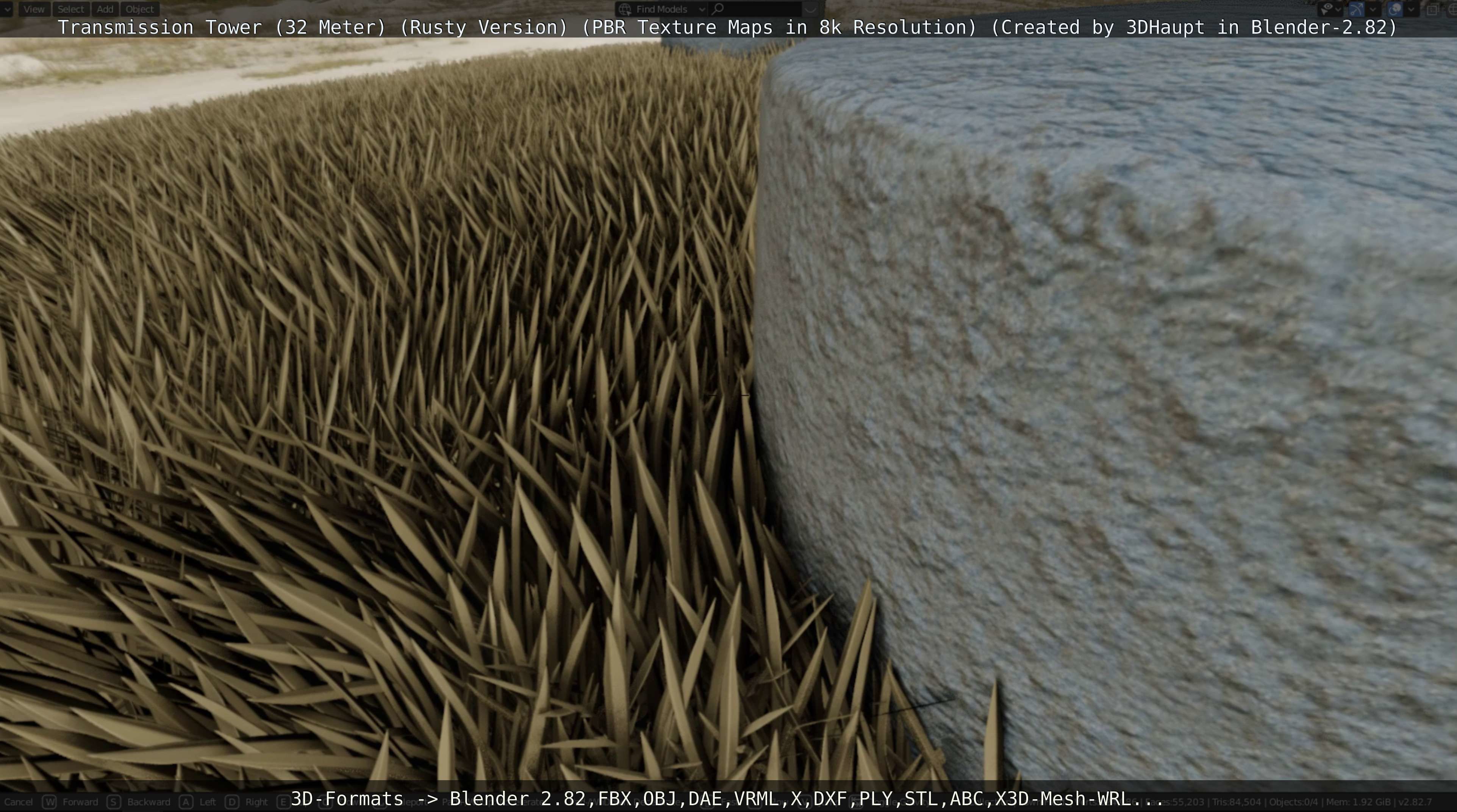 Rusty Transmission Tower Package 3D Model Collection_104