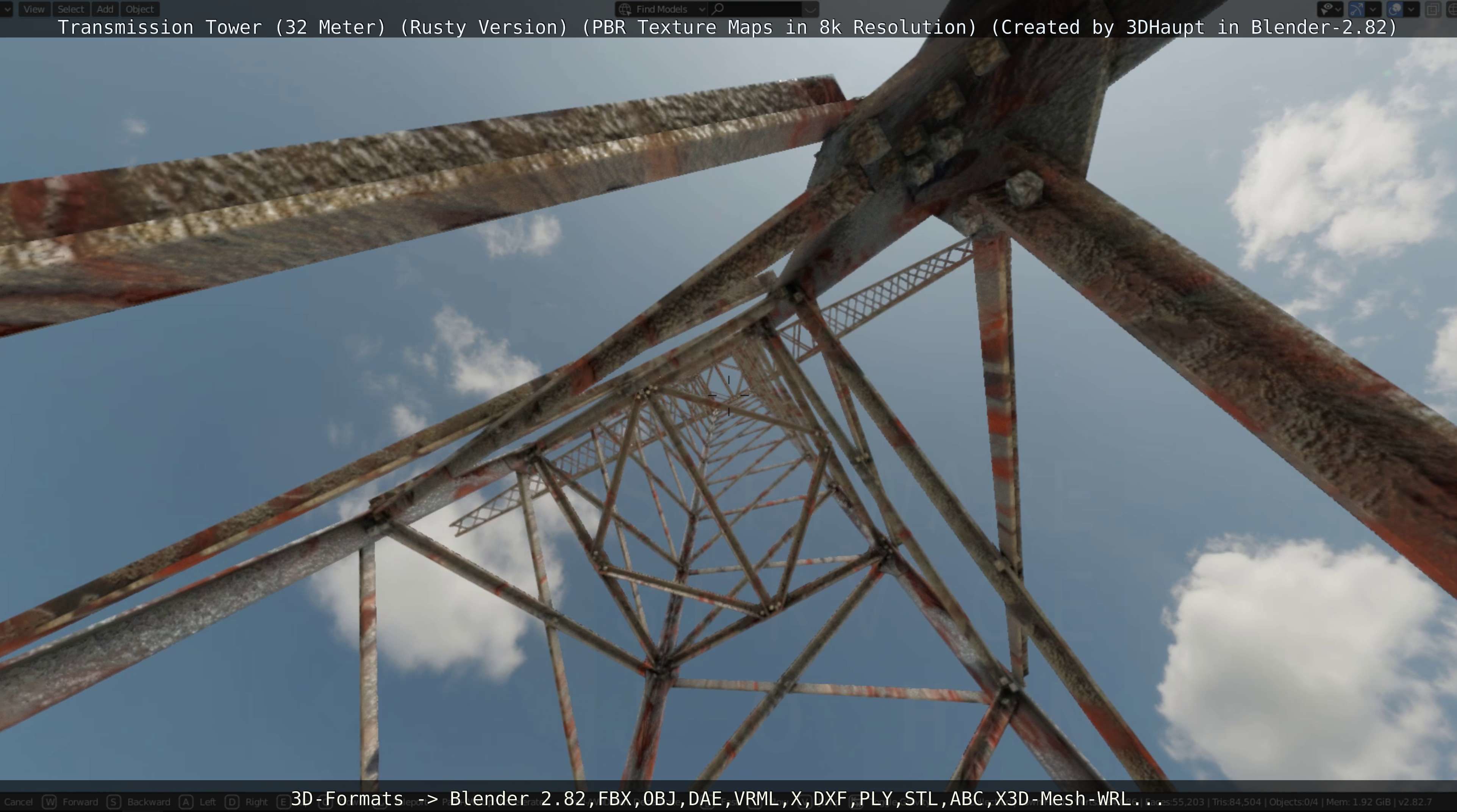 Rusty Transmission Tower Package 3D Model Collection_87