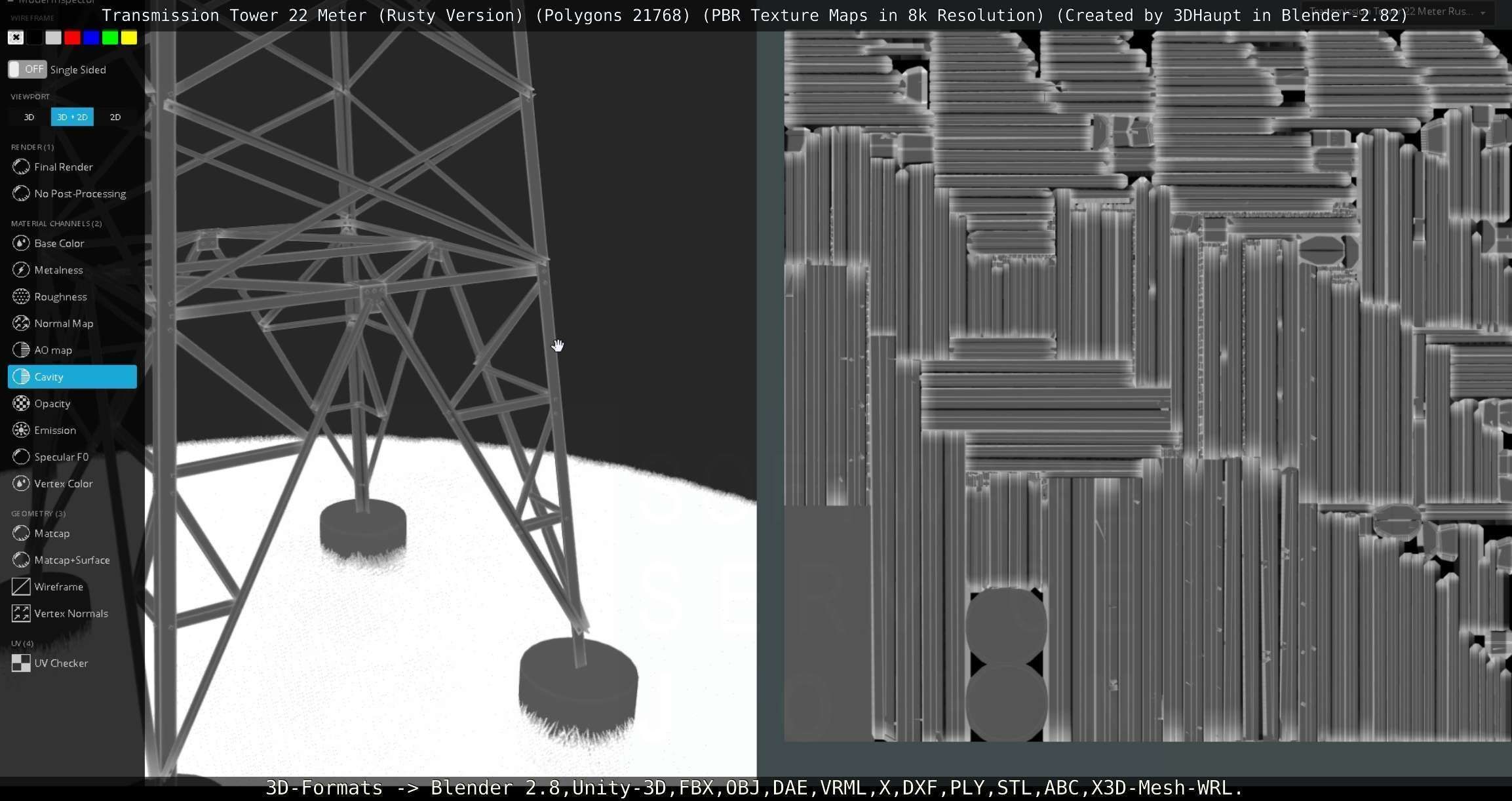 Rusty Transmission Tower Package 3D Model Collection_43