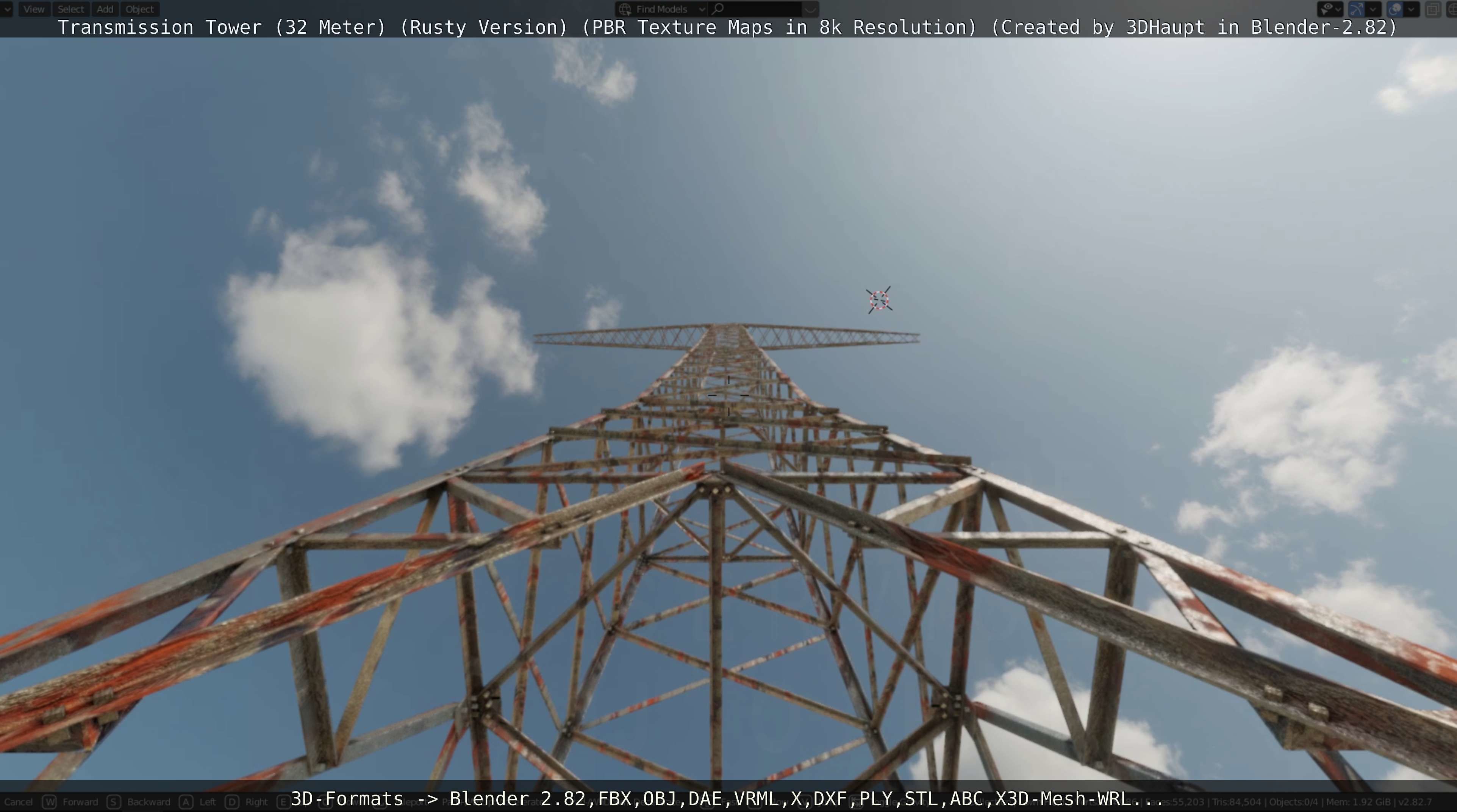 Rusty Transmission Tower Package 3D Model Collection_111