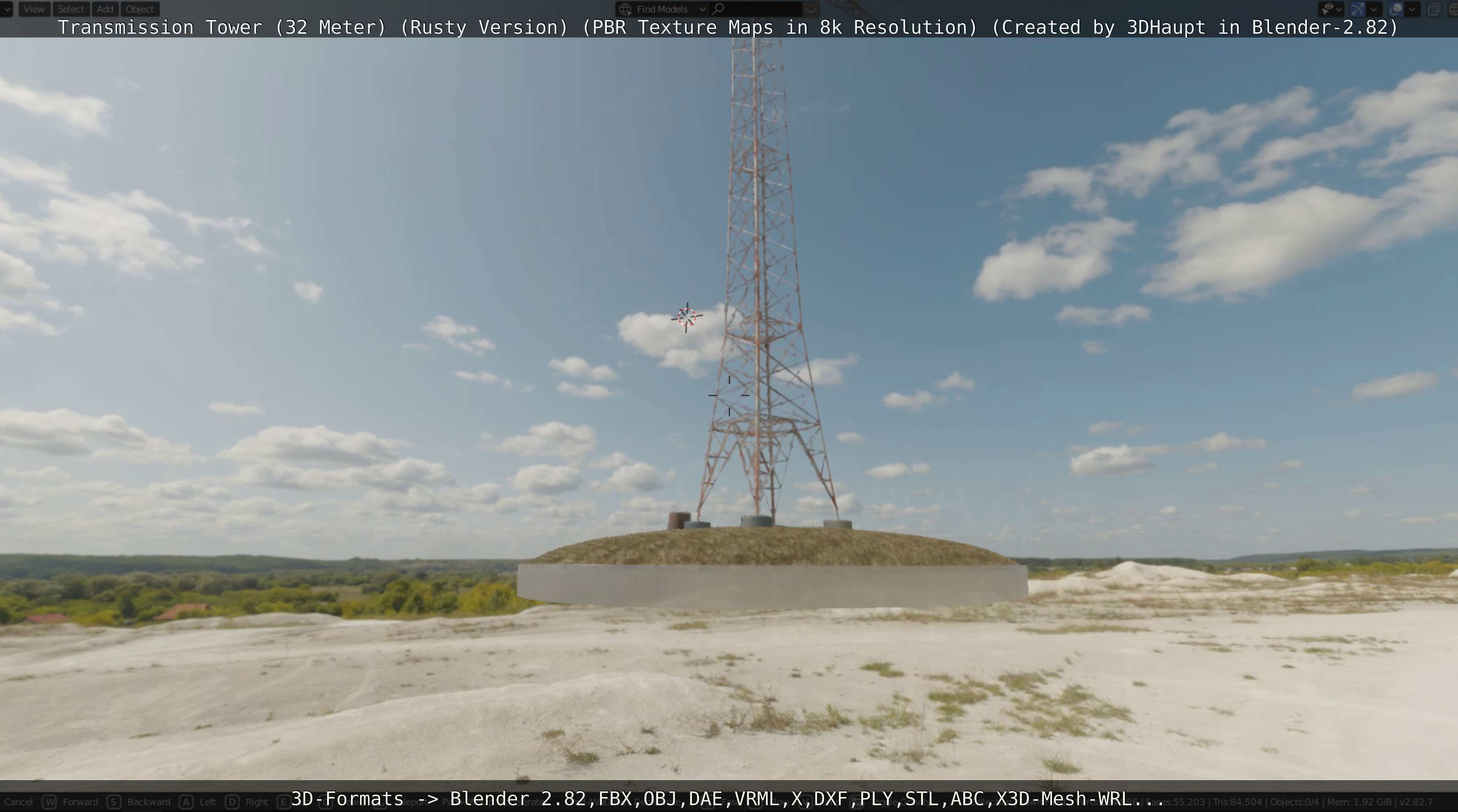 Rusty Transmission Tower Package 3D Model Collection_120