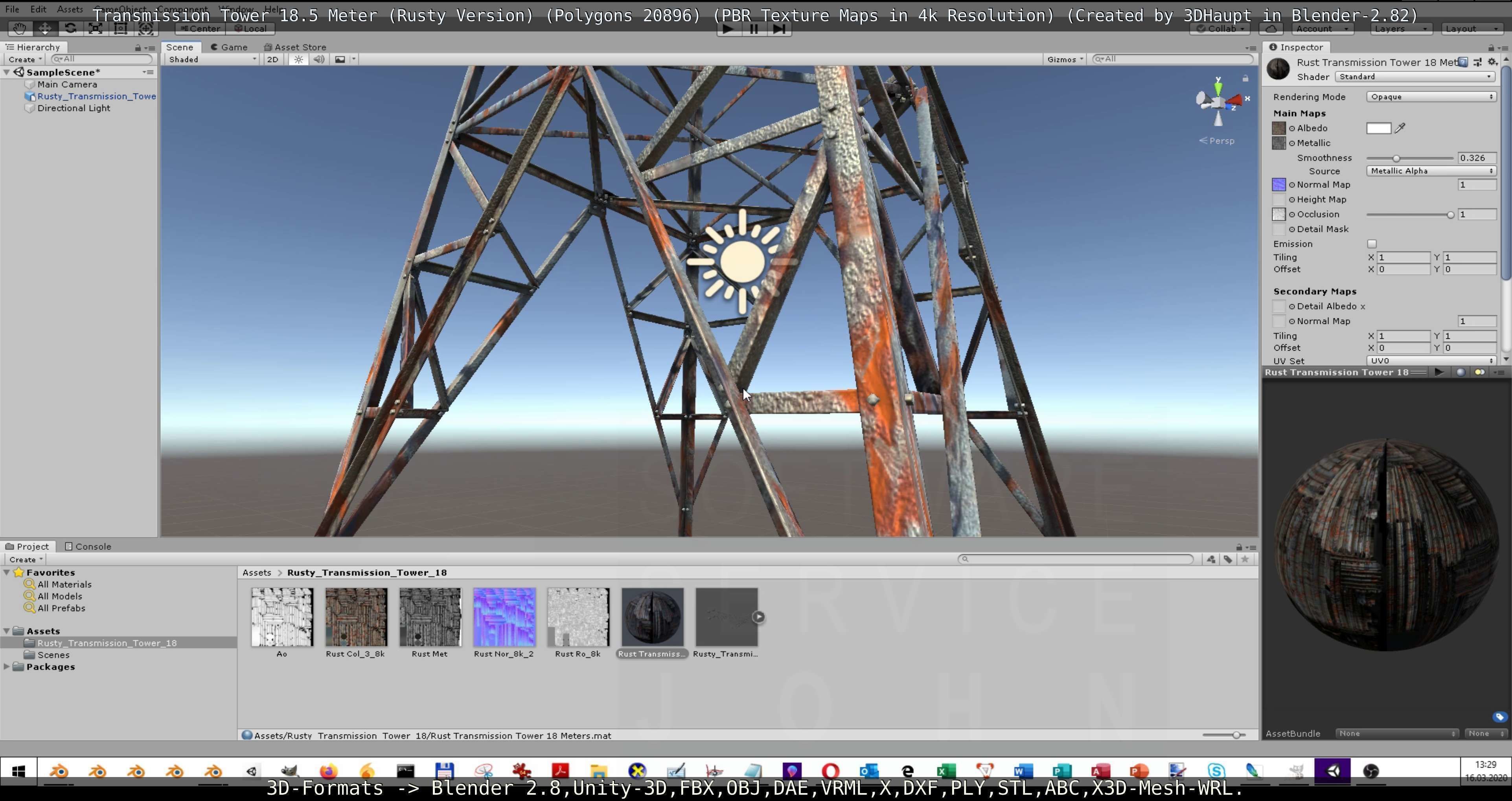 Rusty Transmission Tower Package 3D Model Collection_88