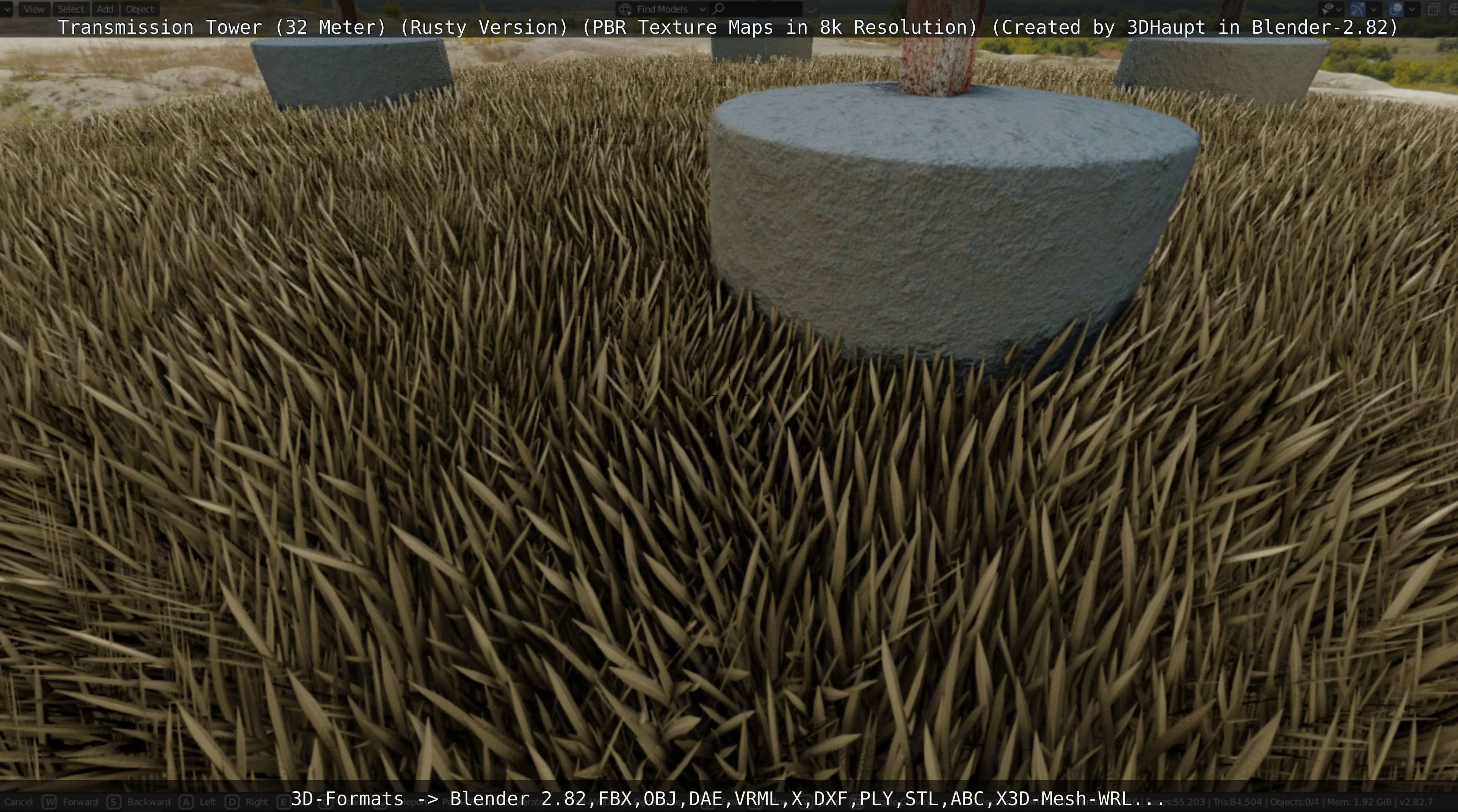 Rusty Transmission Tower Package 3D Model Collection_118