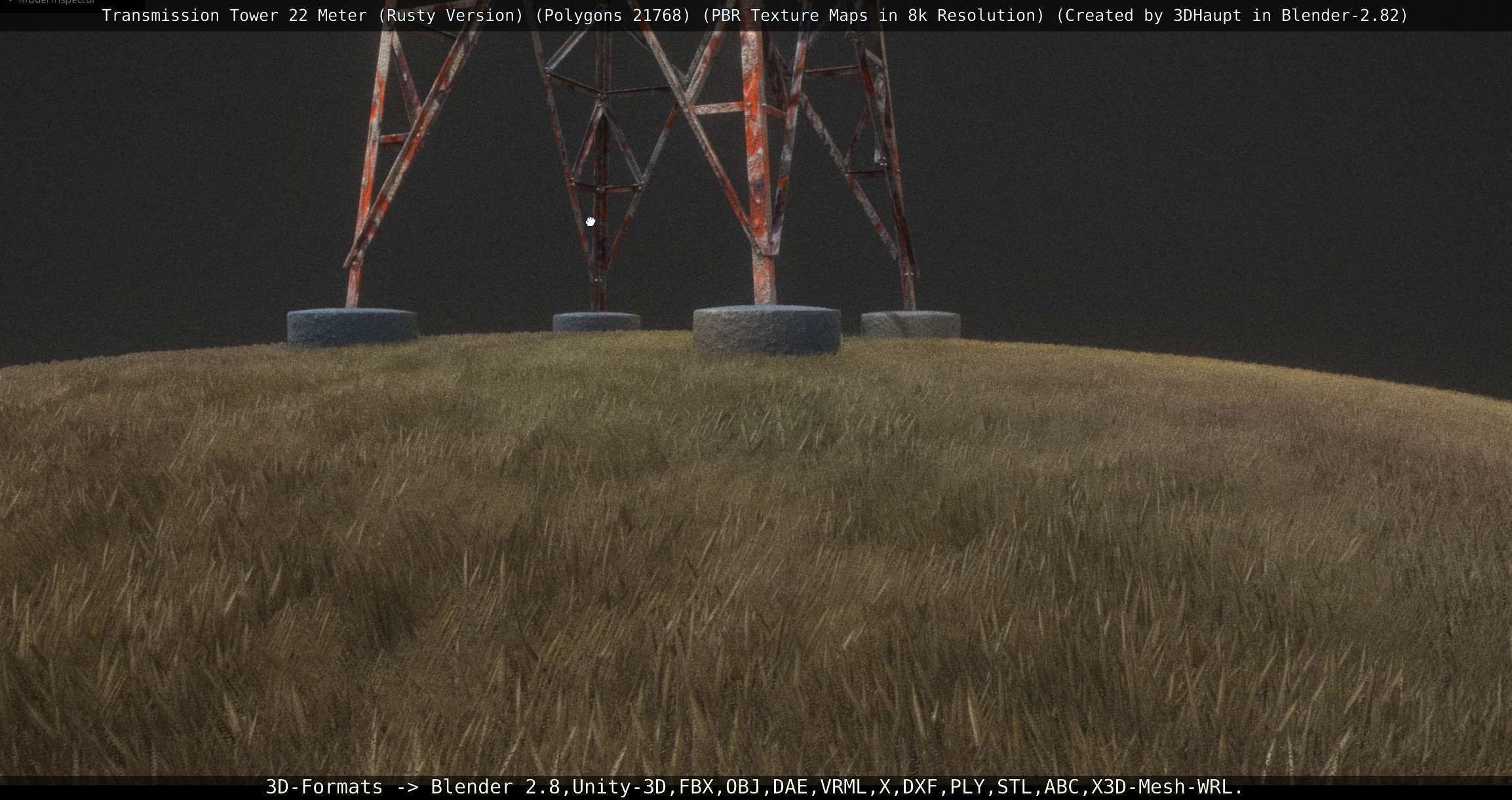 Rusty Transmission Tower Package 3D Model Collection_46