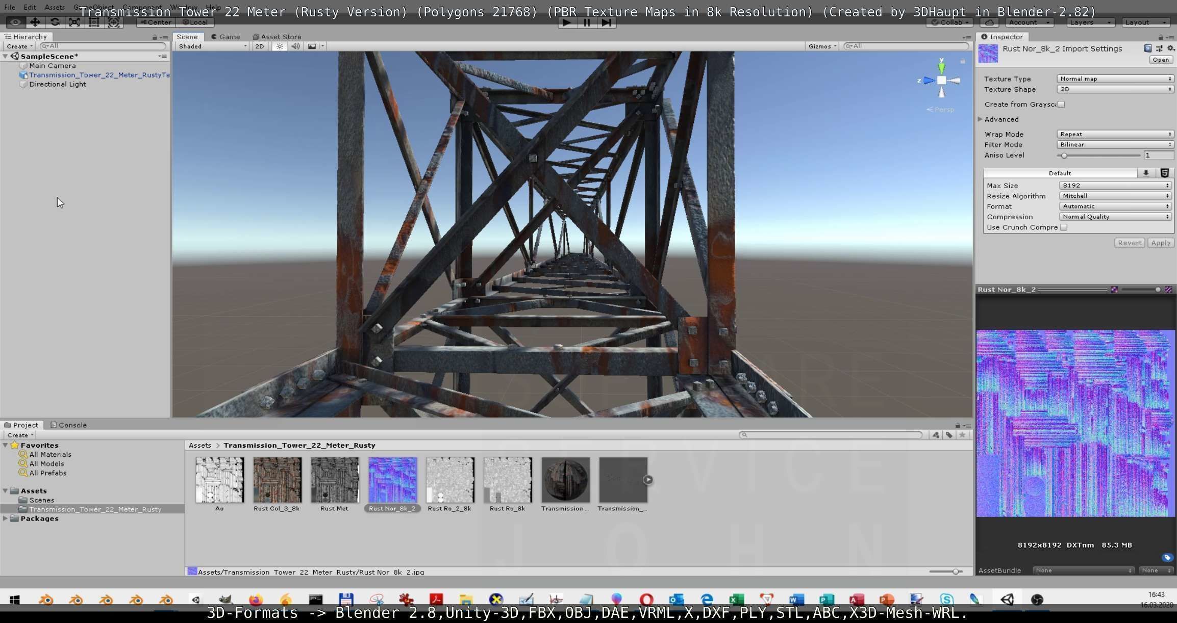 Rusty Transmission Tower Package 3D Model Collection_31