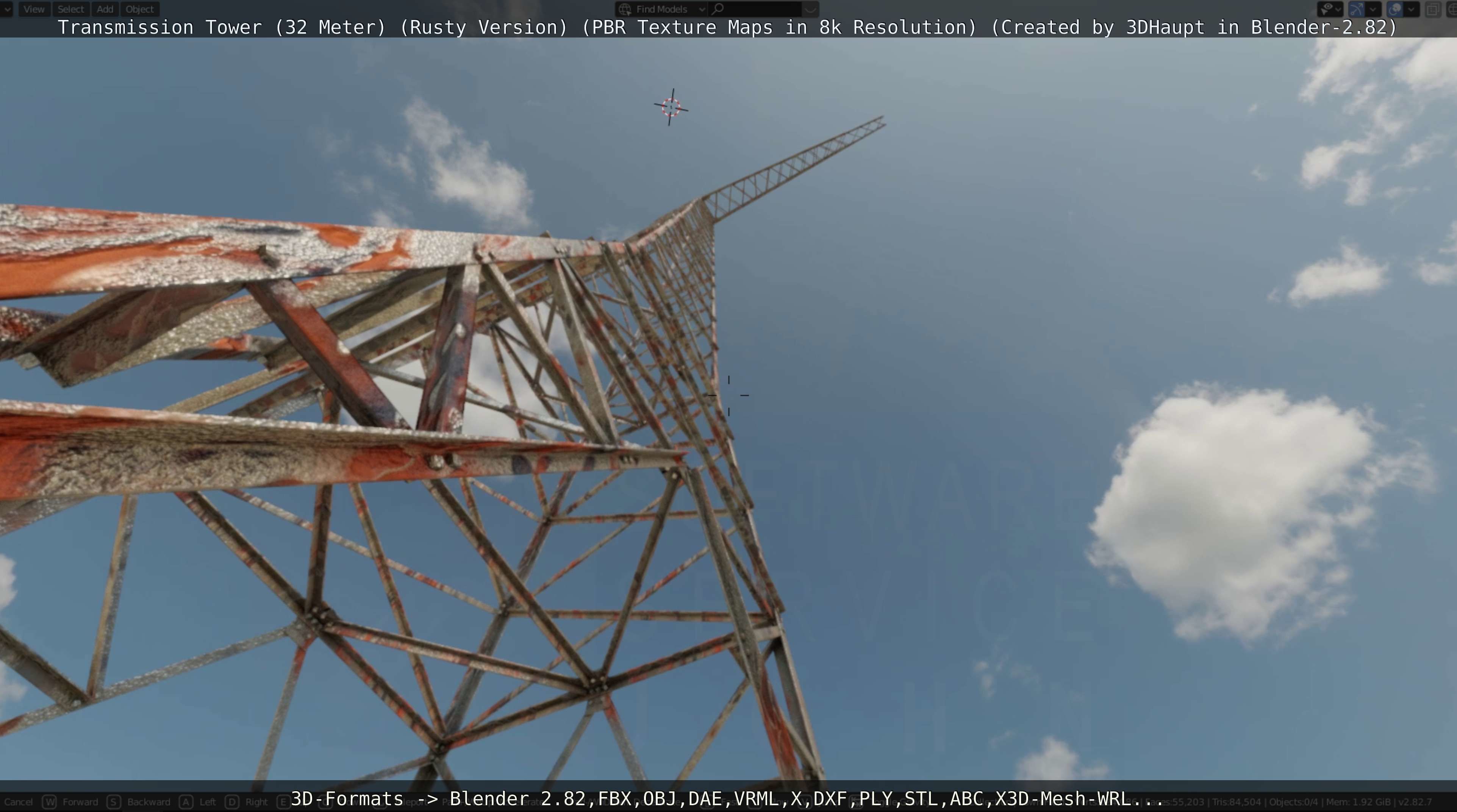 Rusty Transmission Tower Package 3D Model Collection_108