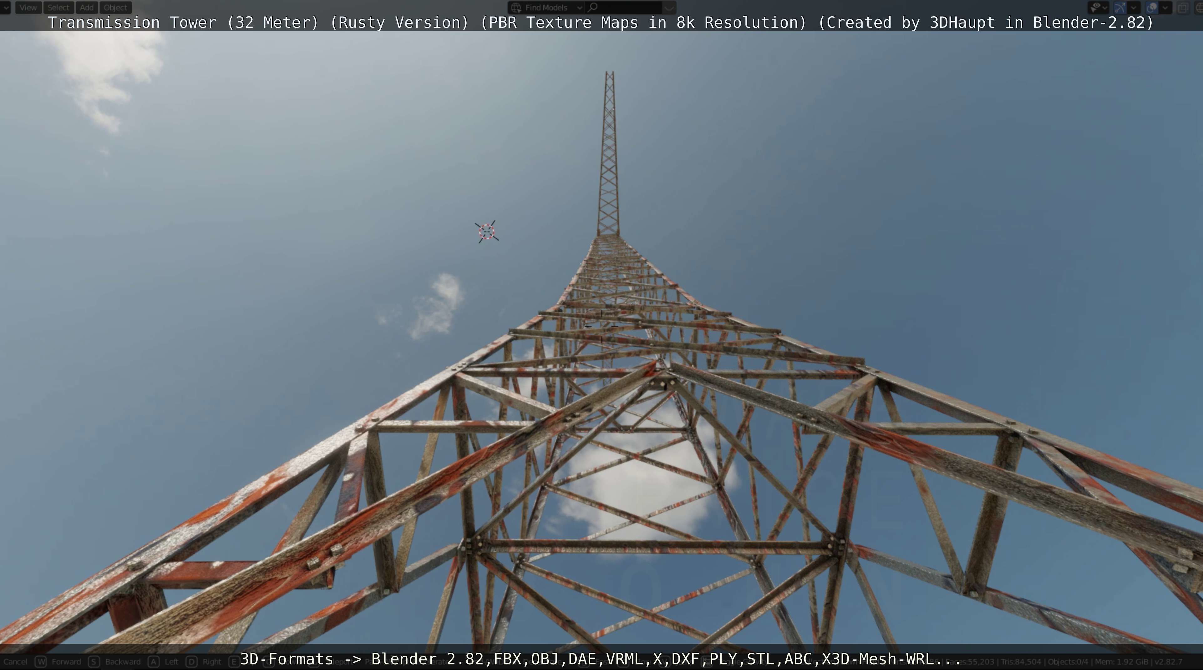 Rusty Transmission Tower Package 3D Model Collection_102
