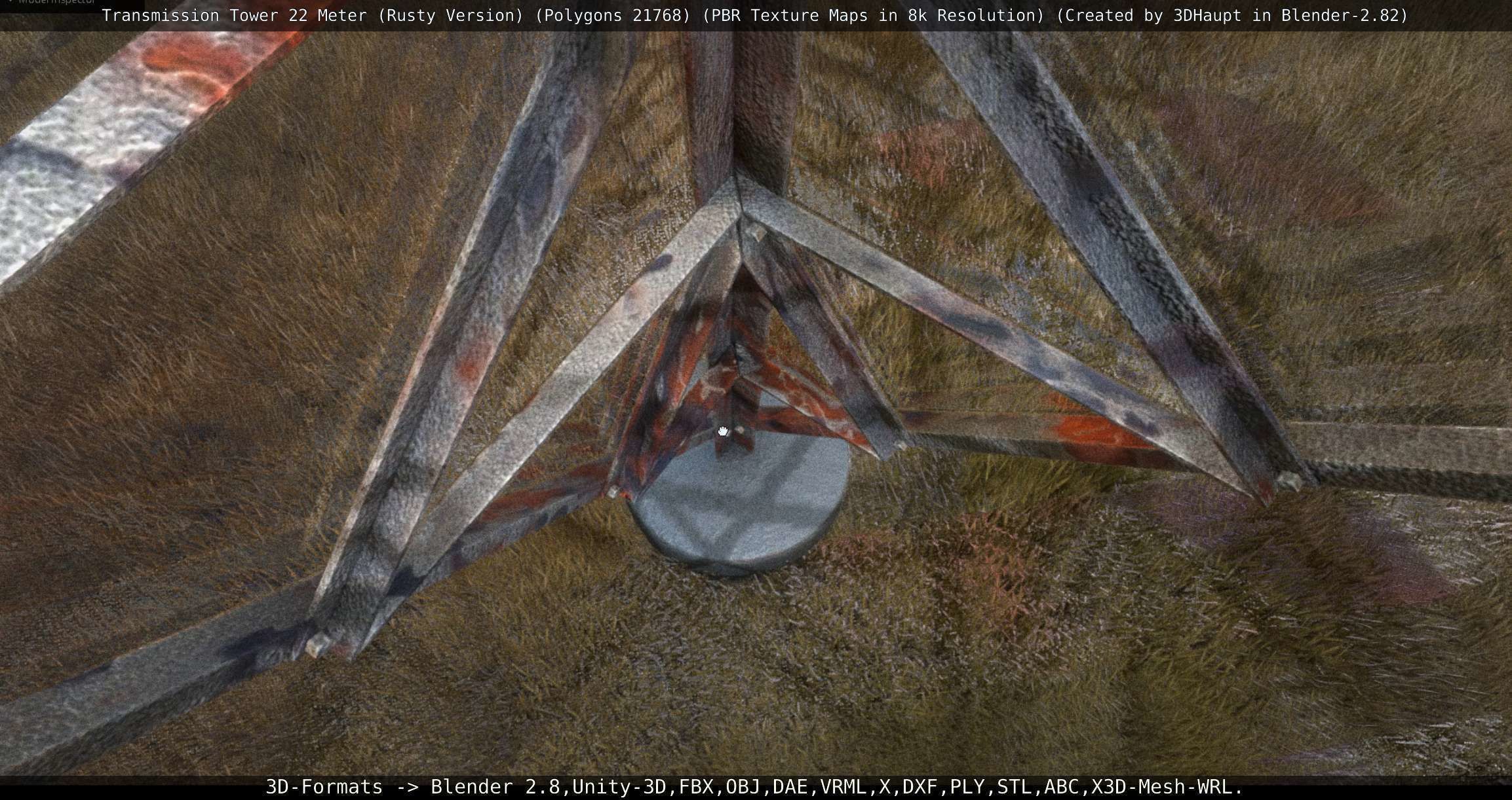 Rusty Transmission Tower Package 3D Model Collection_11