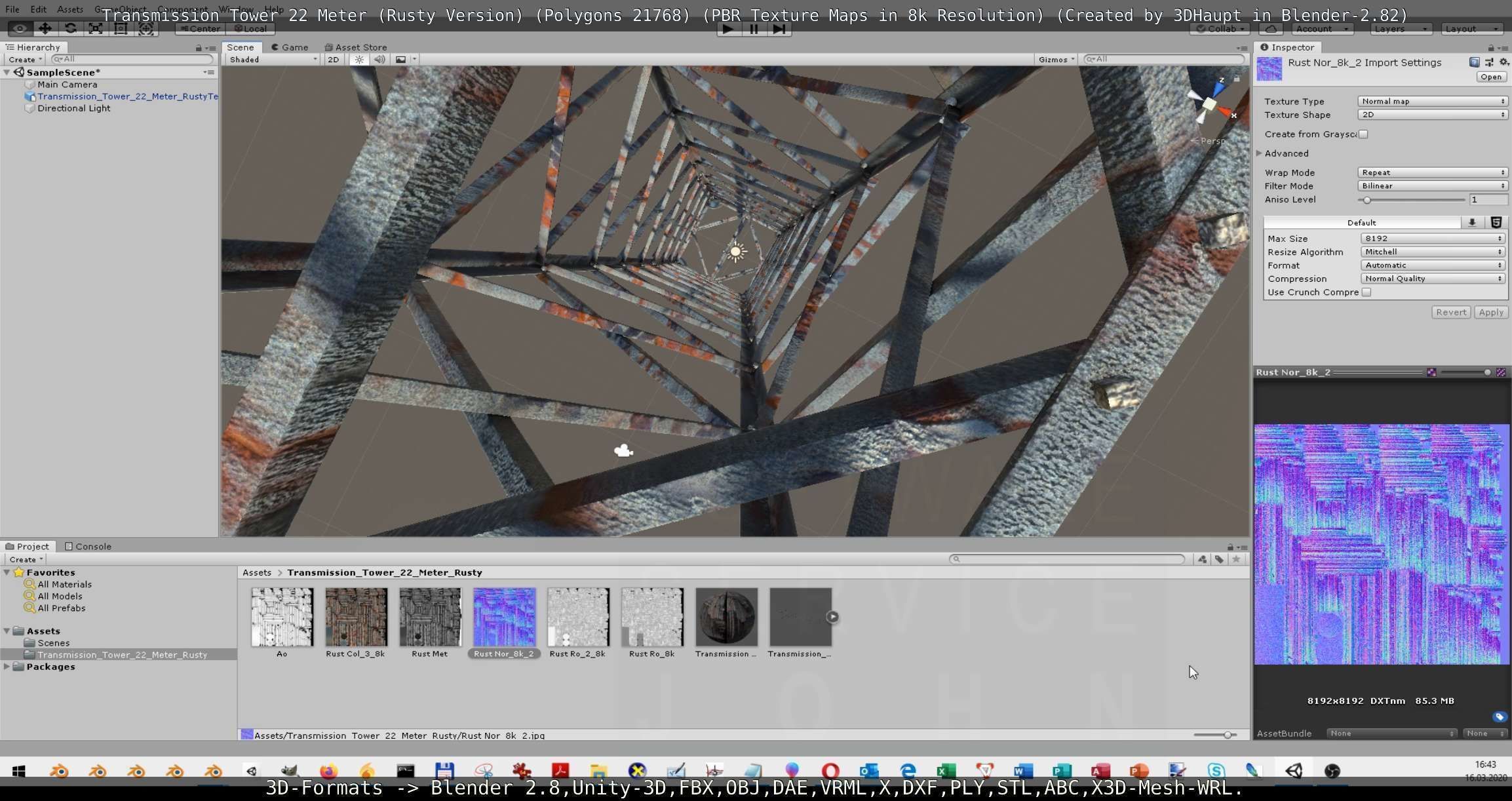 Rusty Transmission Tower Package 3D Model Collection_35