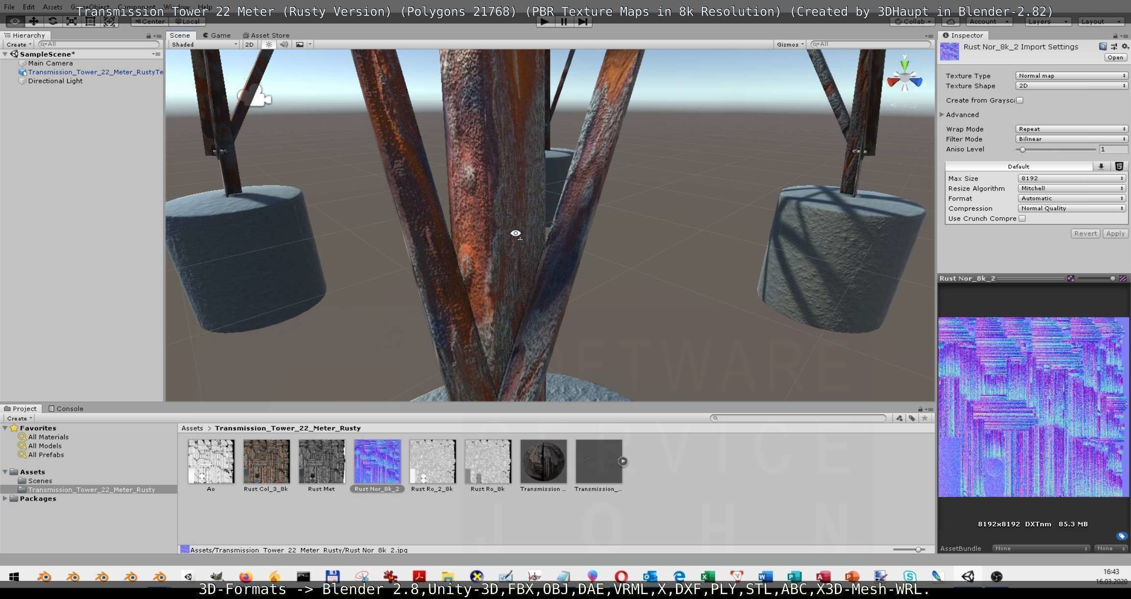 Rusty Transmission Tower Package 3D Model Collection_29