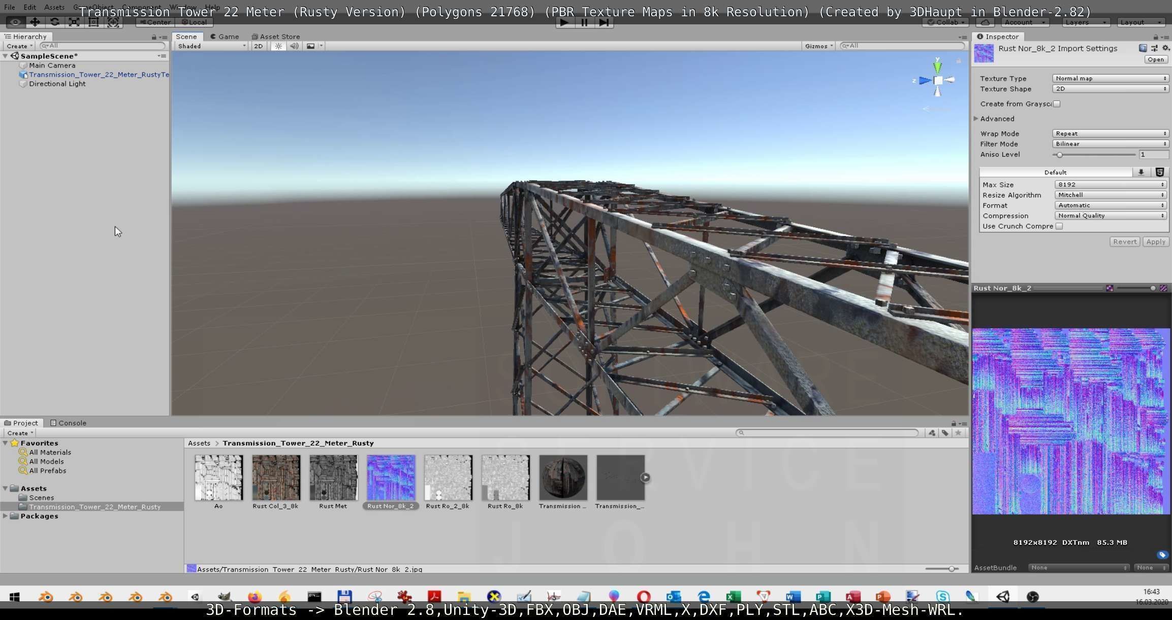 Rusty Transmission Tower Package 3D Model Collection_32