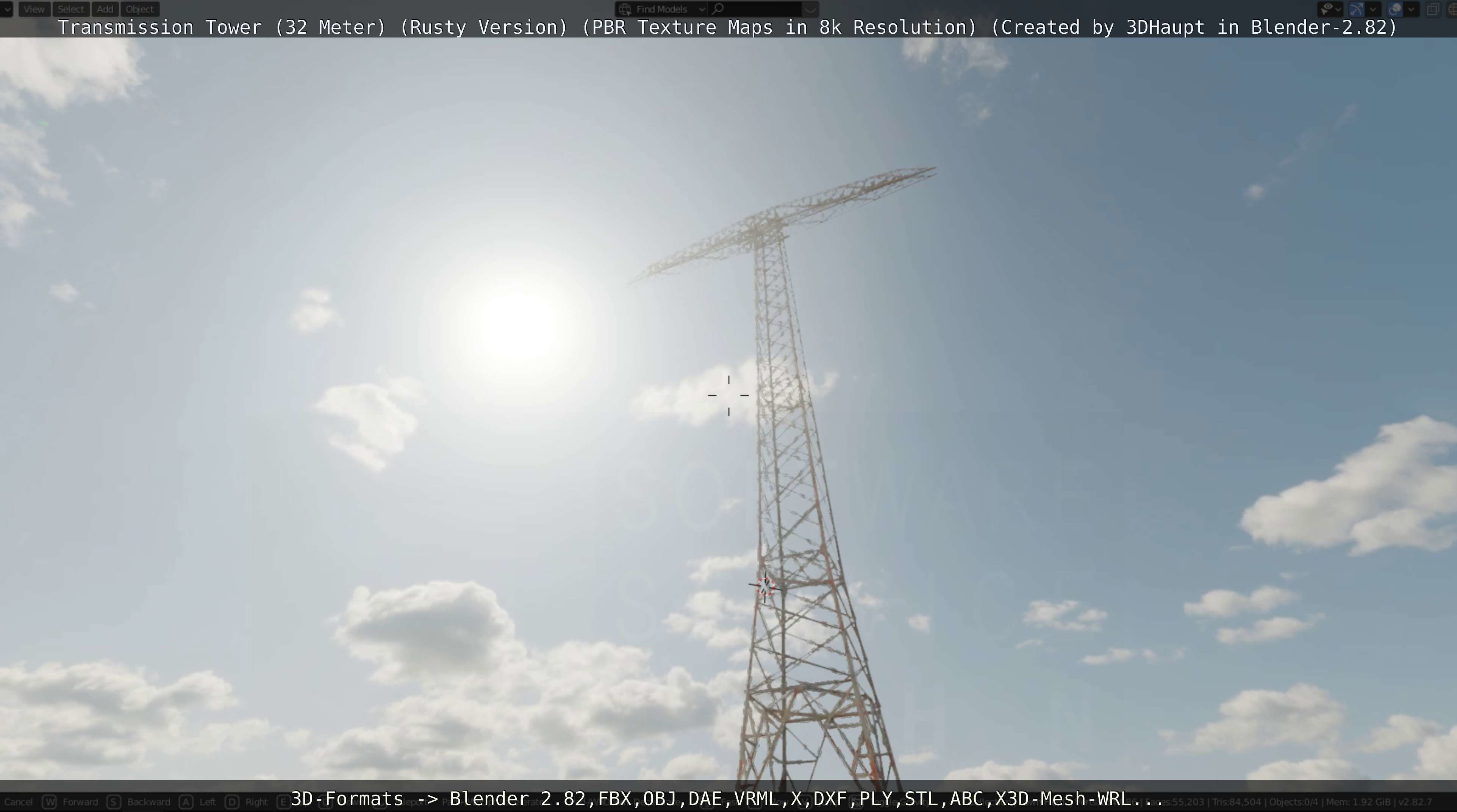 Rusty Transmission Tower Package 3D Model Collection_115