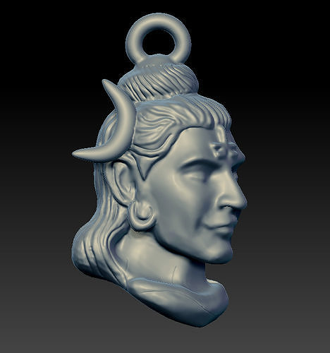 shiv pendent Low-poly 3D print model