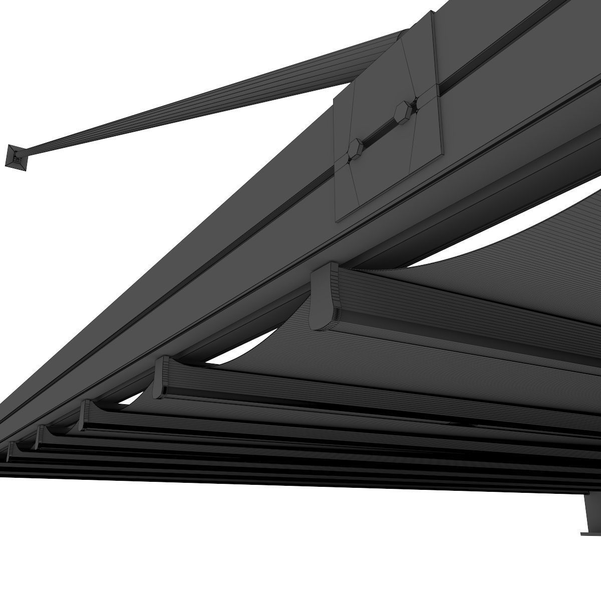 Motorized Pergola 1 worn 3 3D model_17