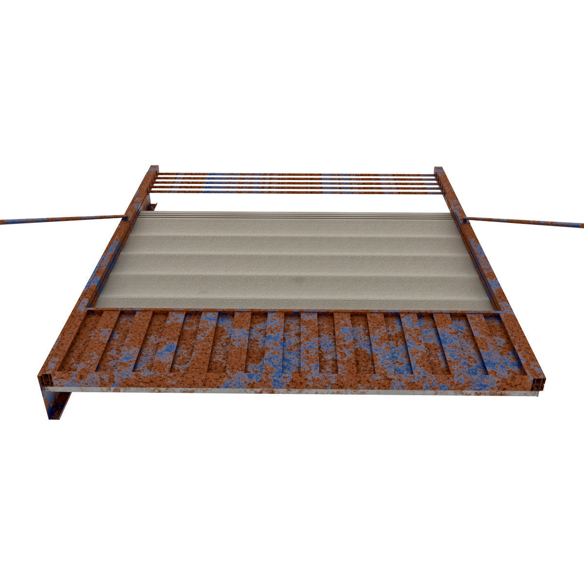 Motorized Pergola 1 worn 3 3D model_27