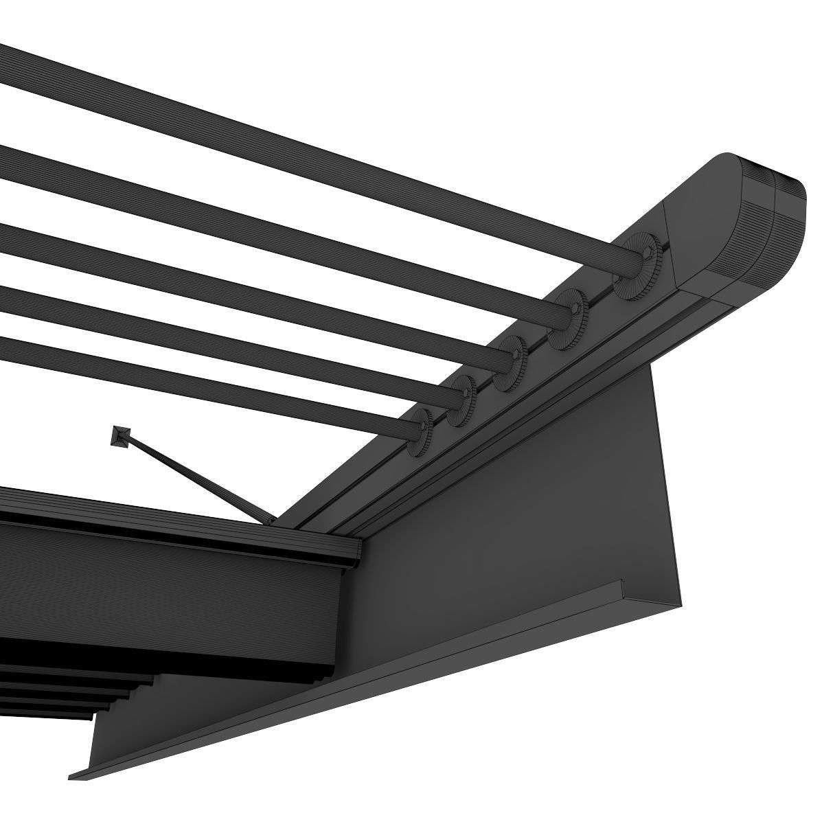 Motorized Pergola 1 worn 3 3D model_18