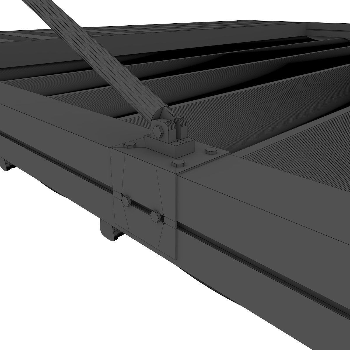 Motorized Pergola 1 worn 3 3D model_12