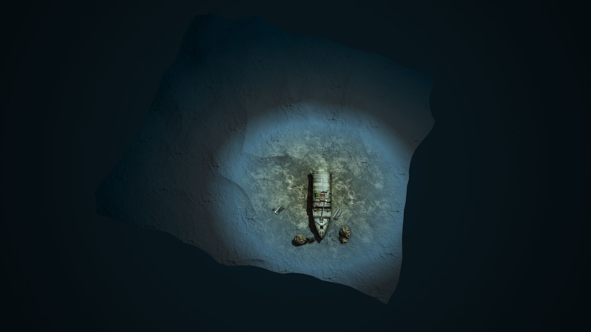 Titanic Wreck Low-poly 3D model_6