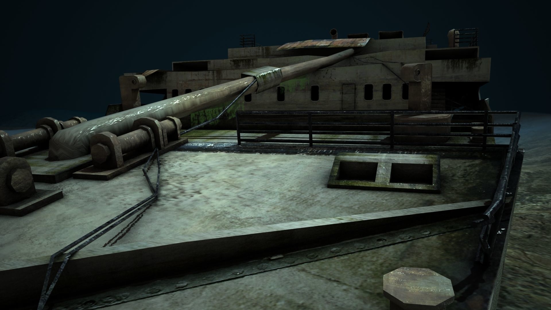 Titanic Wreck Low-poly 3D model_4