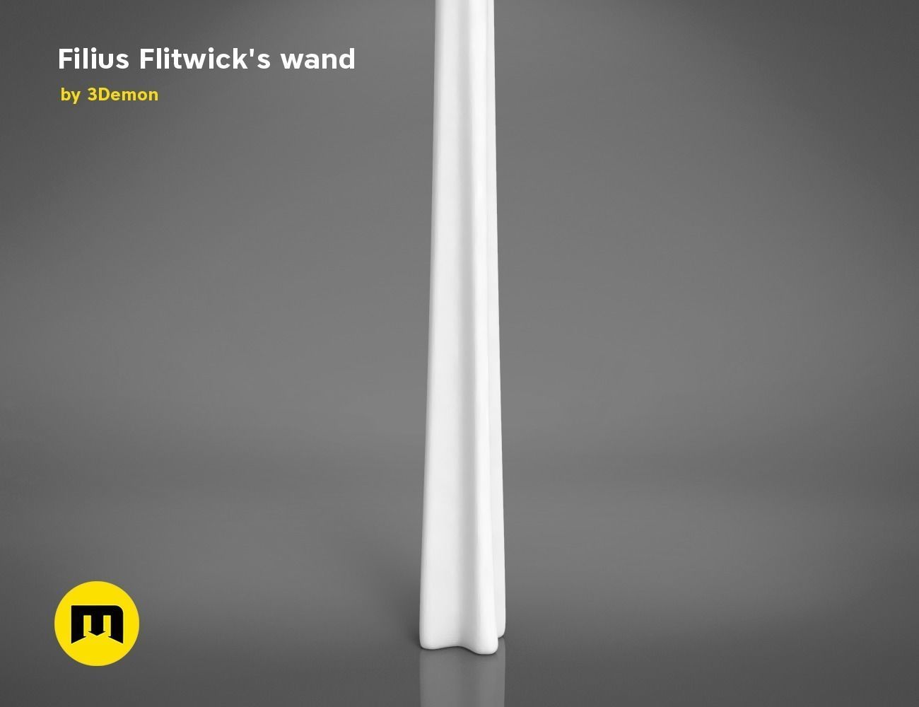 Wand of  Filius Flitwick 3D print model_8