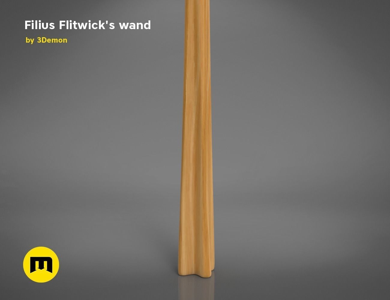 Wand of  Filius Flitwick 3D print model_2