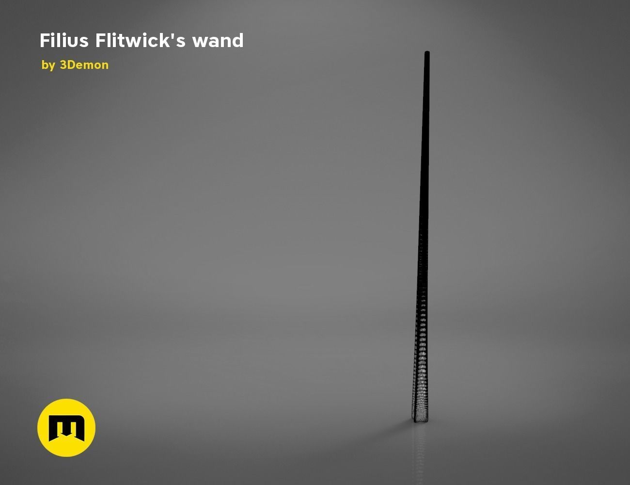 Wand of  Filius Flitwick 3D print model_13
