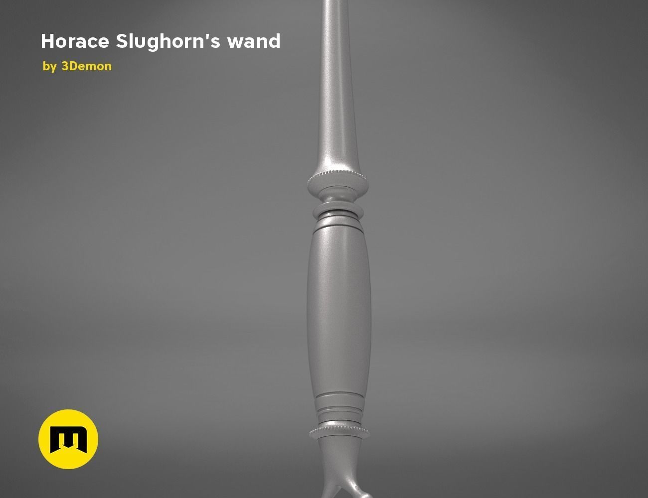 Wand of Horace Slughorn 3D print model_2