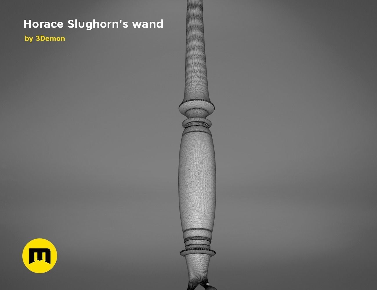 Wand of Horace Slughorn 3D print model_16
