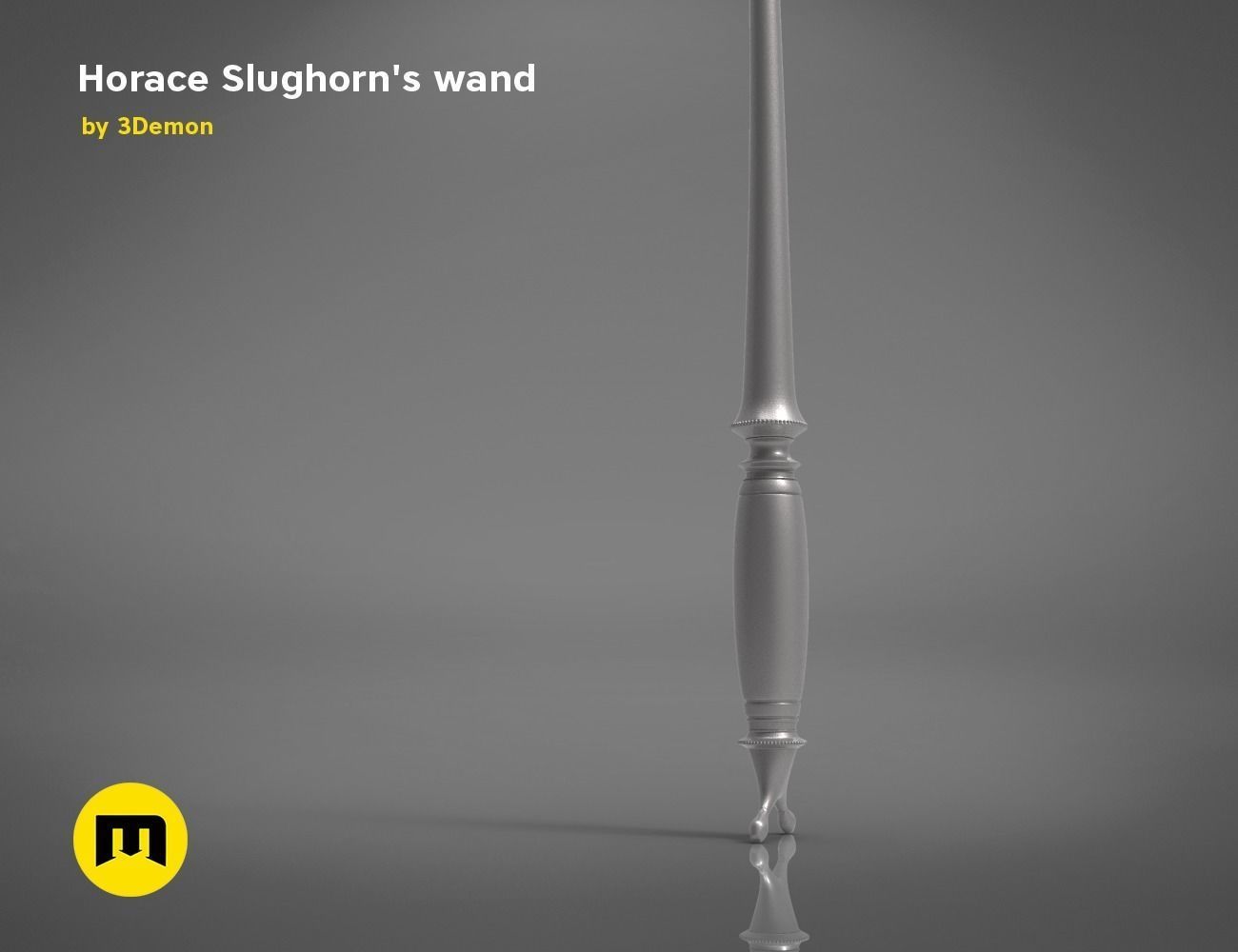 Wand of Horace Slughorn 3D print model_1