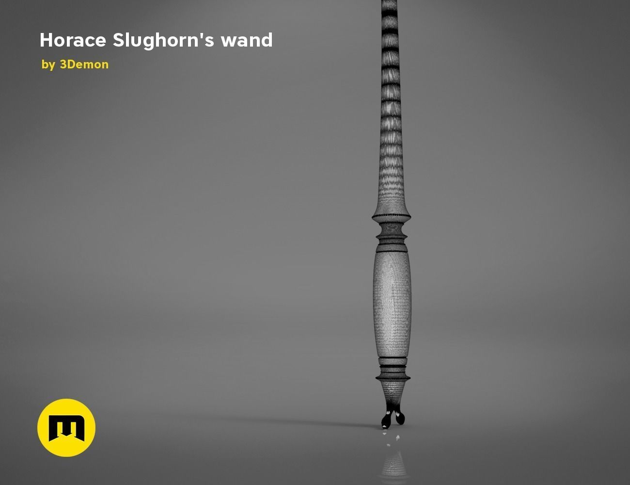 Wand of Horace Slughorn 3D print model_17