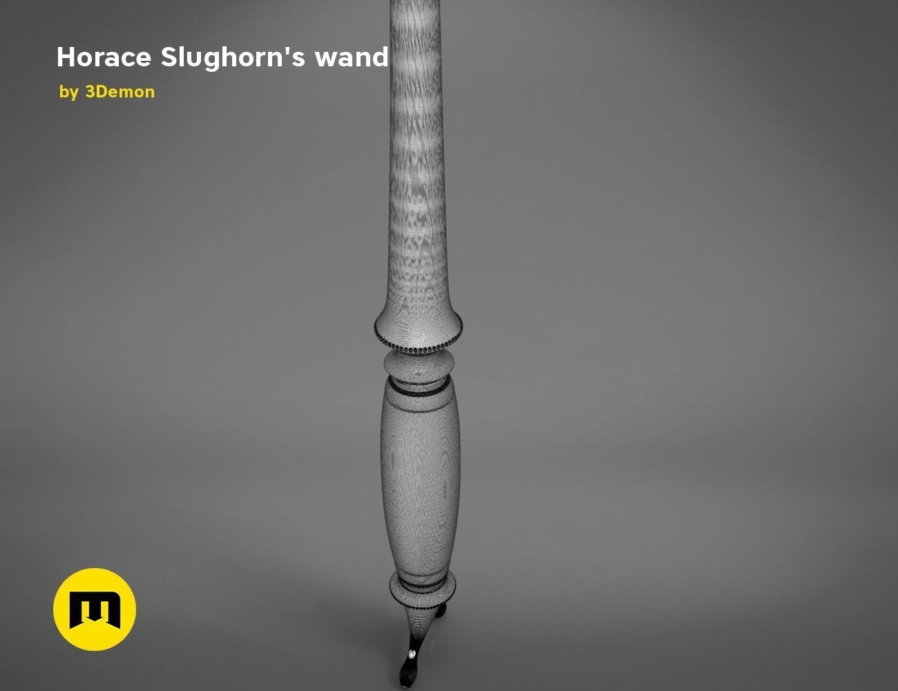 Wand of Horace Slughorn 3D print model_18