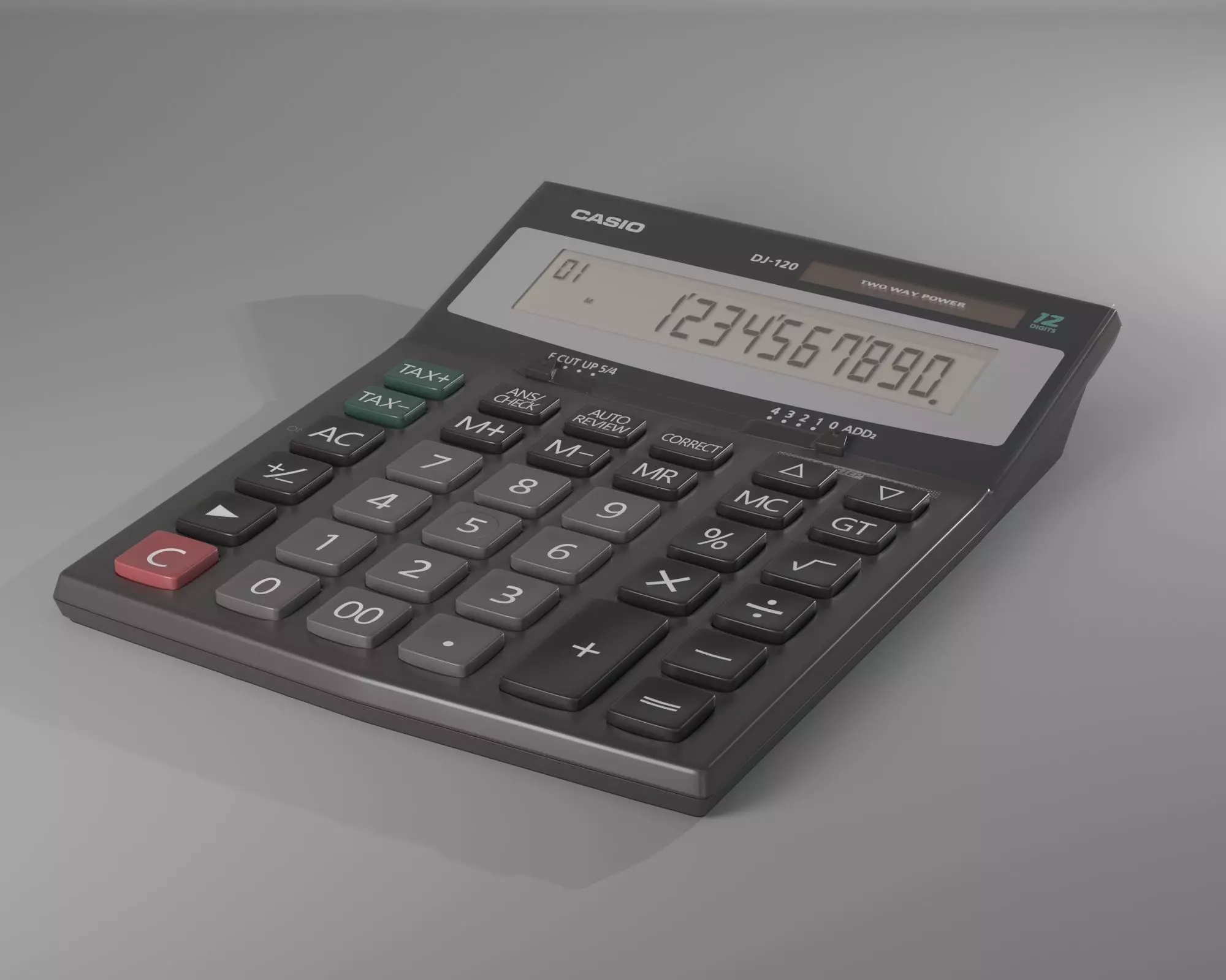 CASIO DJ-120 Calculator 3D model