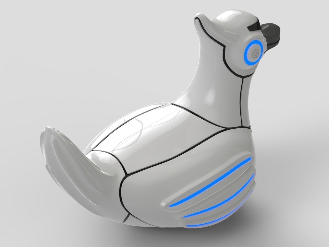 Robot Duck 3D model_2