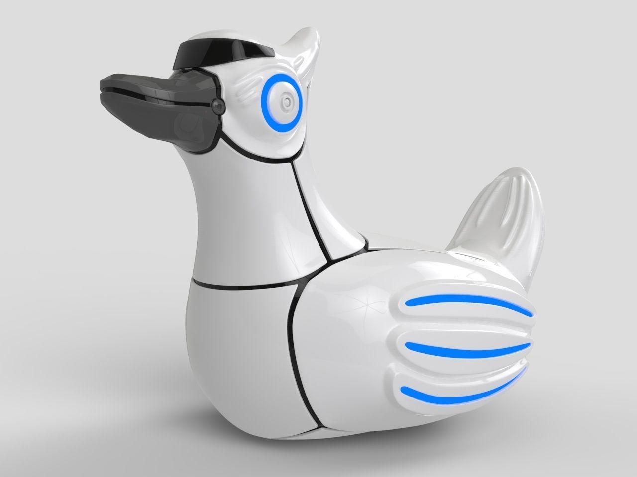 Robot Duck 3D model_0