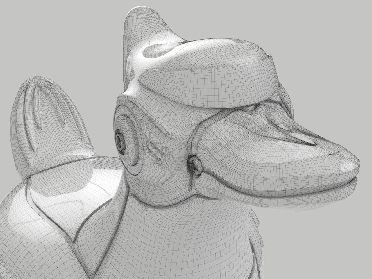 Robot Duck 3D model_9