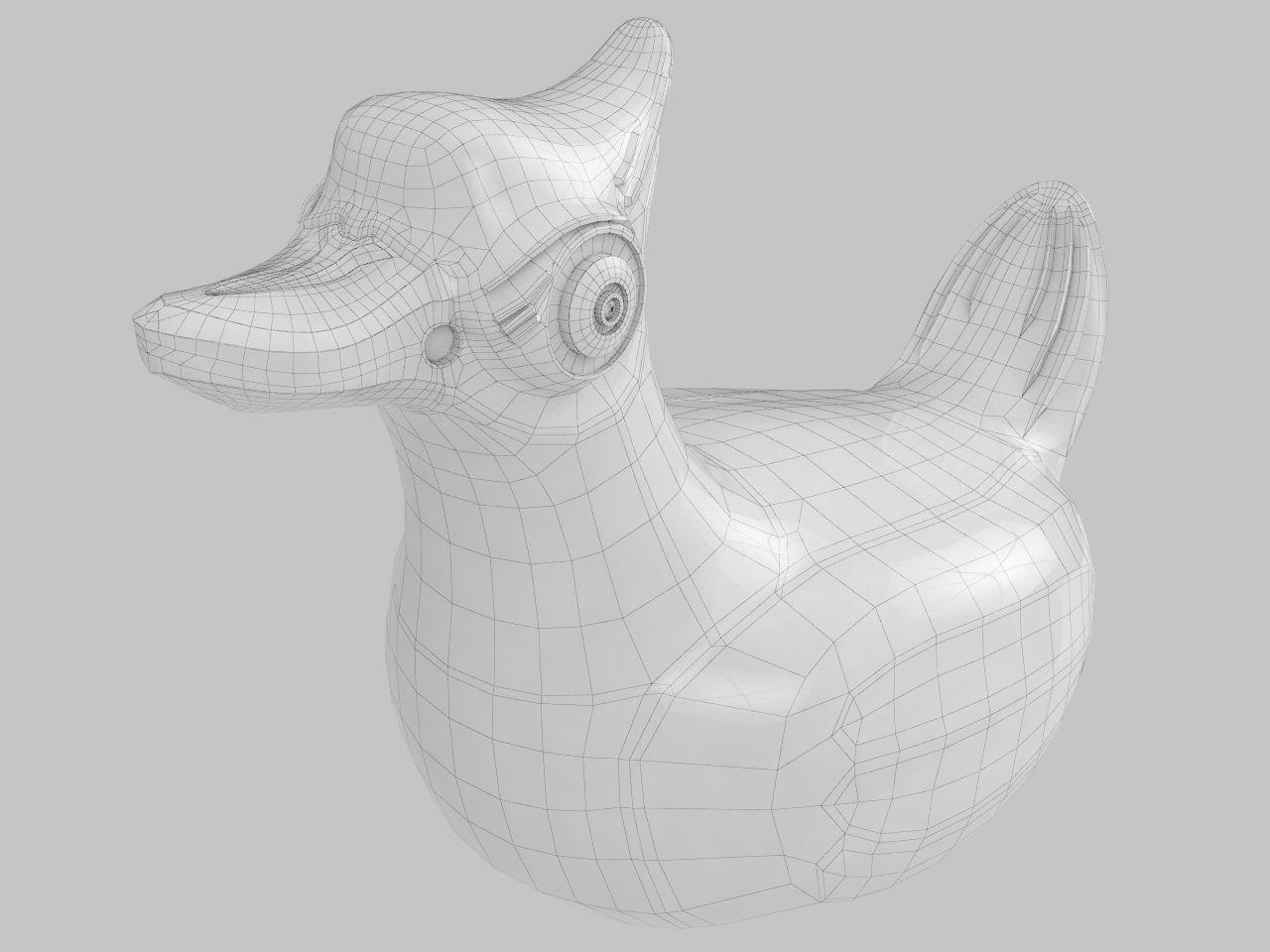 Robot Duck 3D model_10