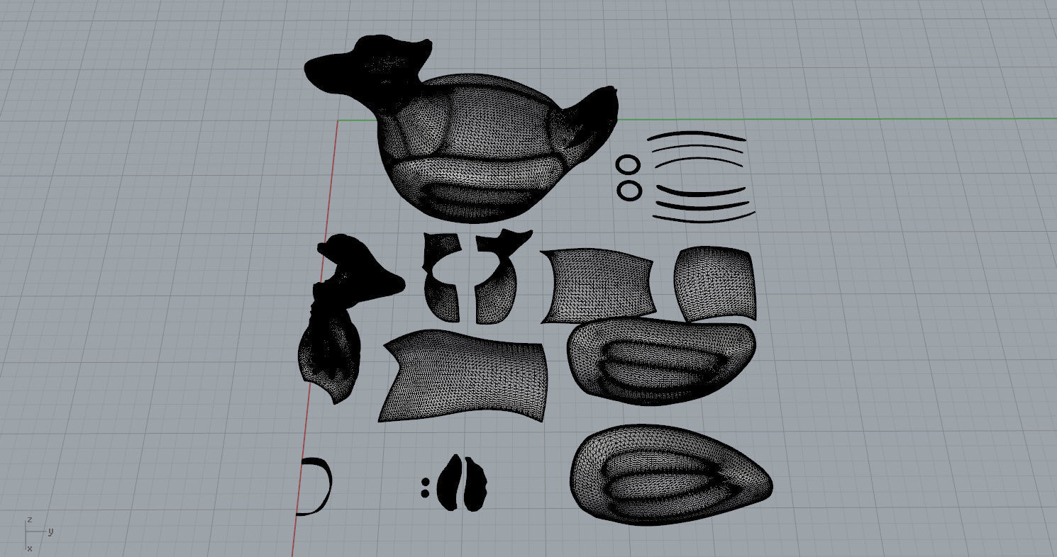 Robot Duck 3D model_12