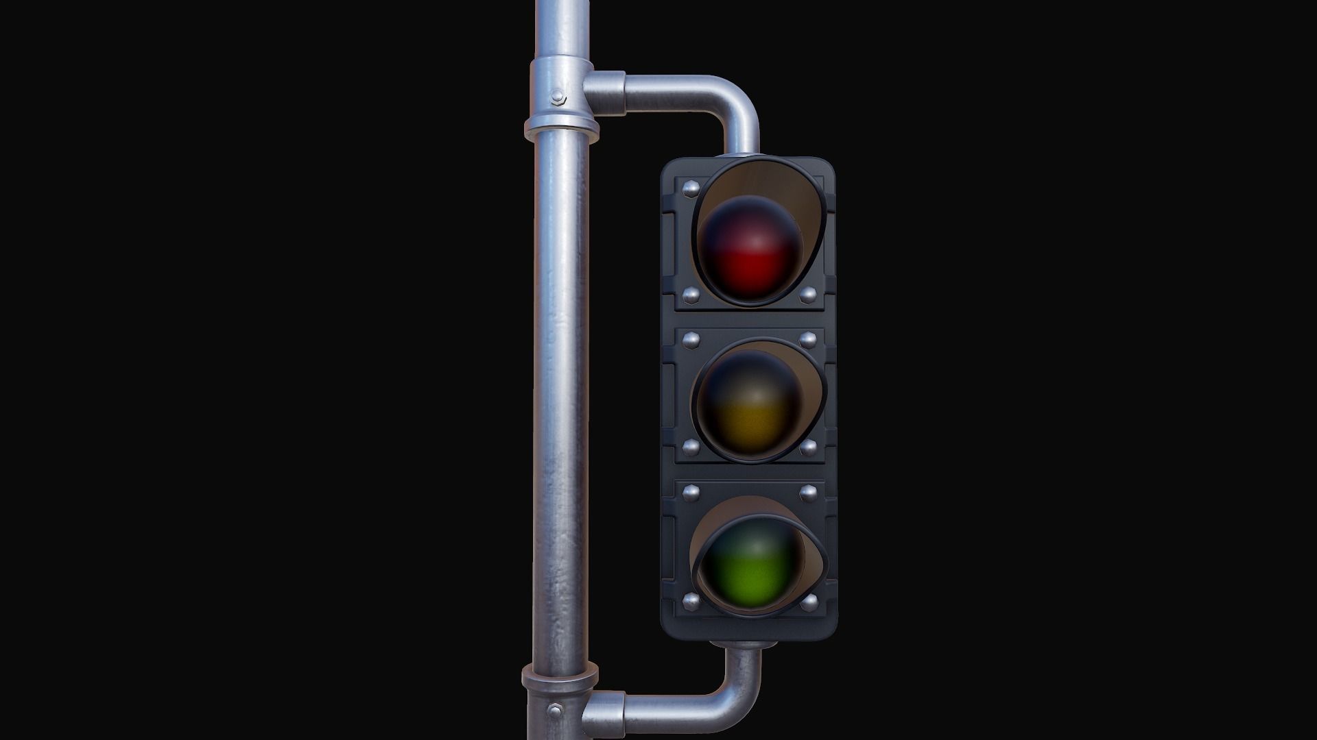 Traffic Lights 3D model_10